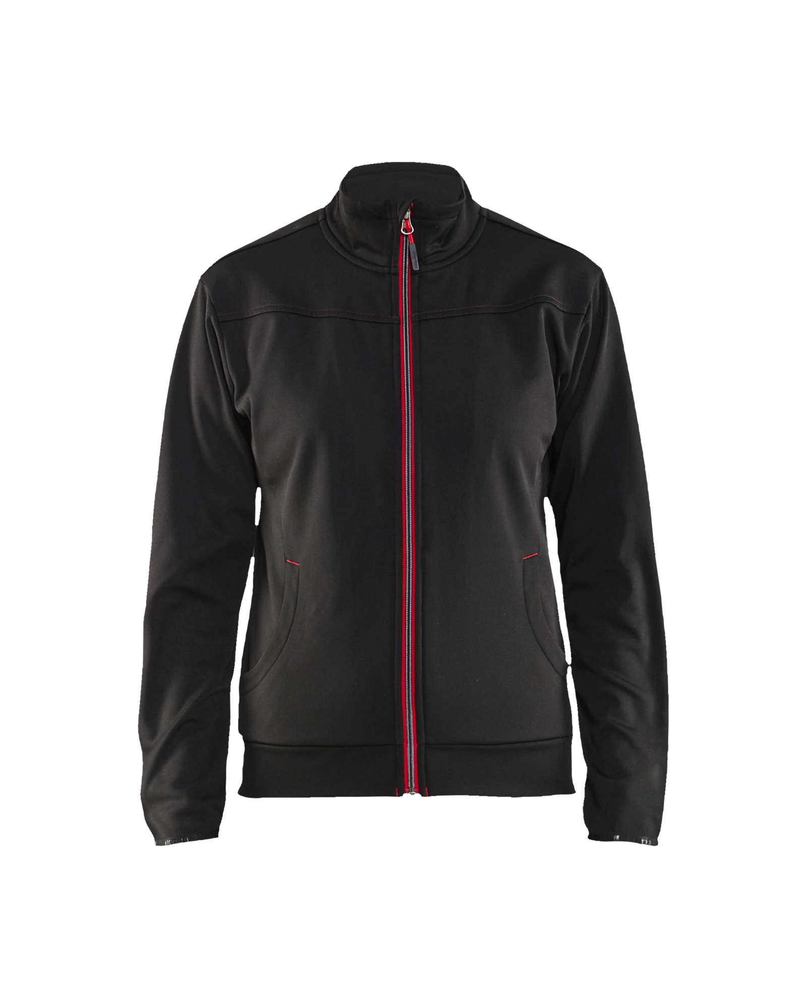 Blåkläder Dame Sweatshirt full zip - Sort/Rød [9956] / XS