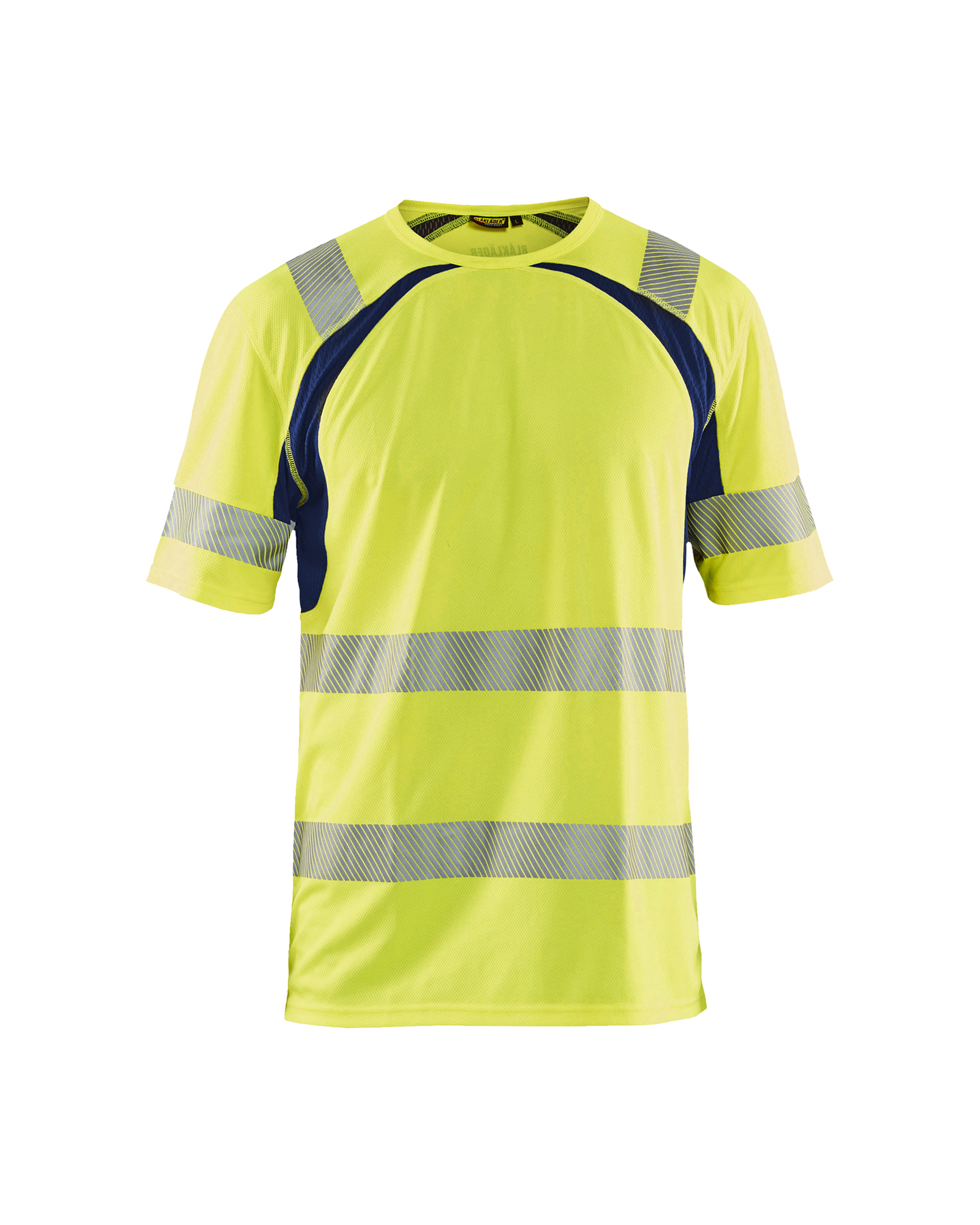 Blåkläder High Vis UV T-shirt - High Vis Gul/Marineblå [3389] / XS