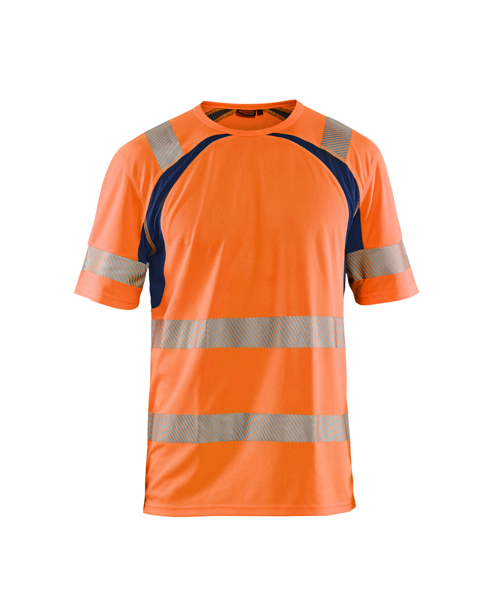 Blåkläder High Vis UV T-shirt - High Vis Orange/Marineblå [5389] / XS