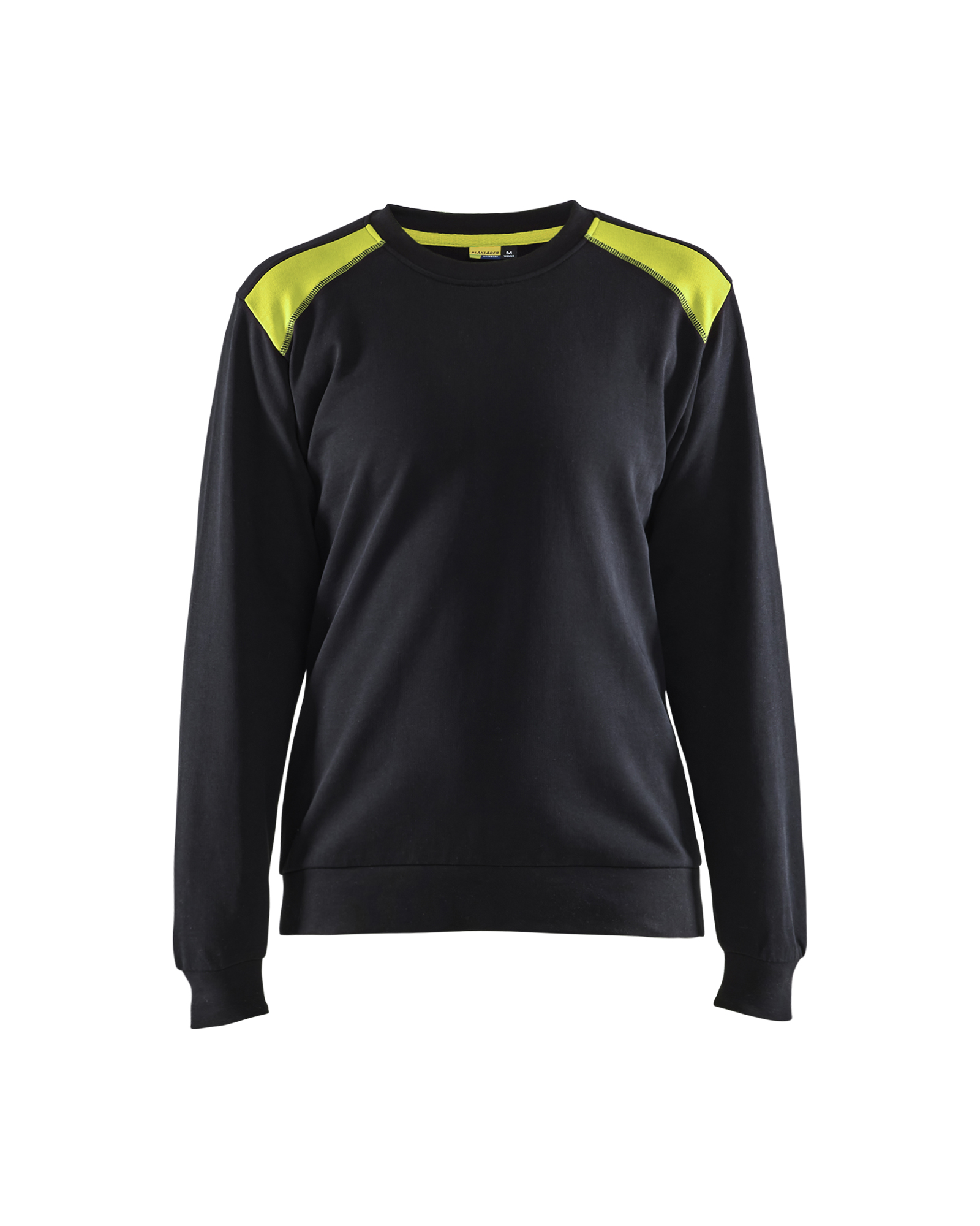 Blåkläder Dame Sweatshirt - Sort/High Vis Gul [9933] / XS