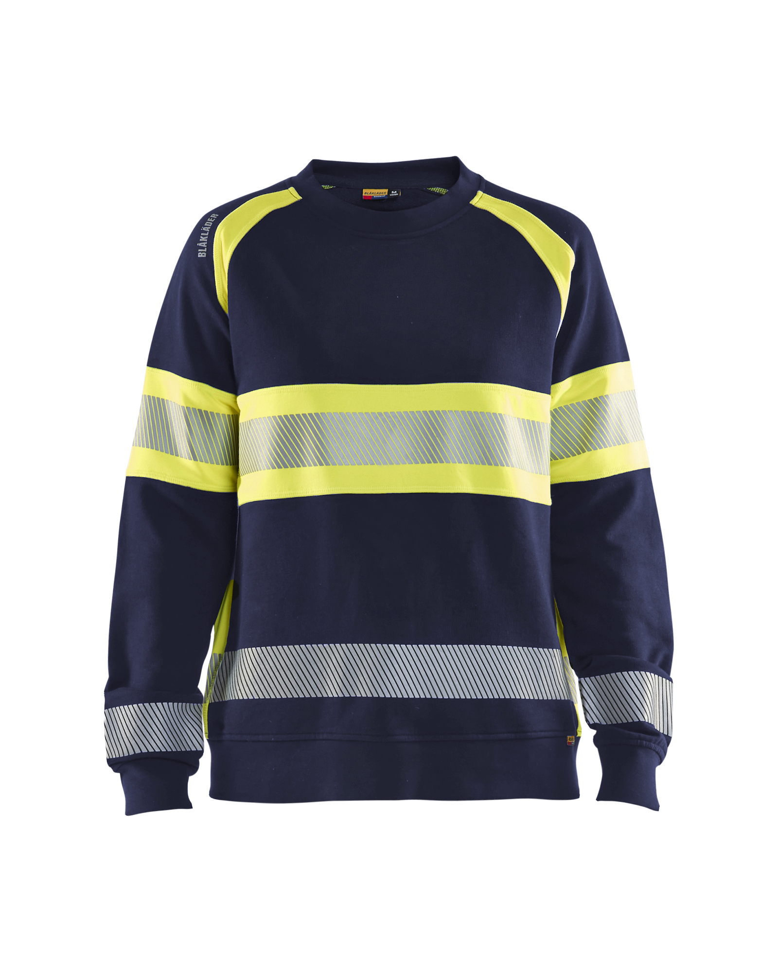 Blåkläder Dame High Vis Sweatshirt - Marineblå/High Vis Gul [8933] / XS