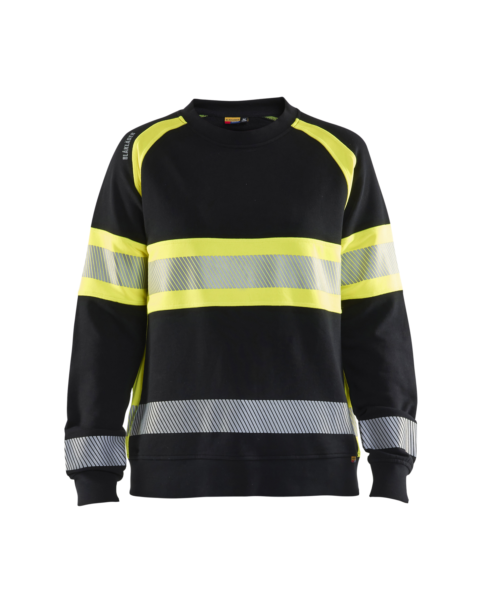 Blåkläder Dame High Vis Sweatshirt - Sort/High Vis Gul [9933] / XS