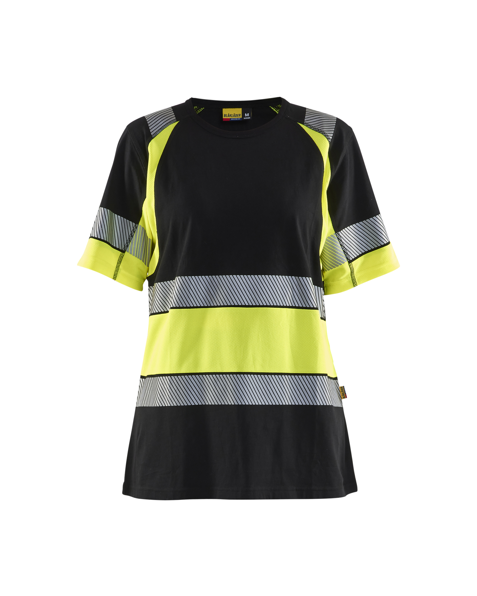 Blåkläder Dame High Vis T-shirt - Sort/High Vis Gul [9933] / XS