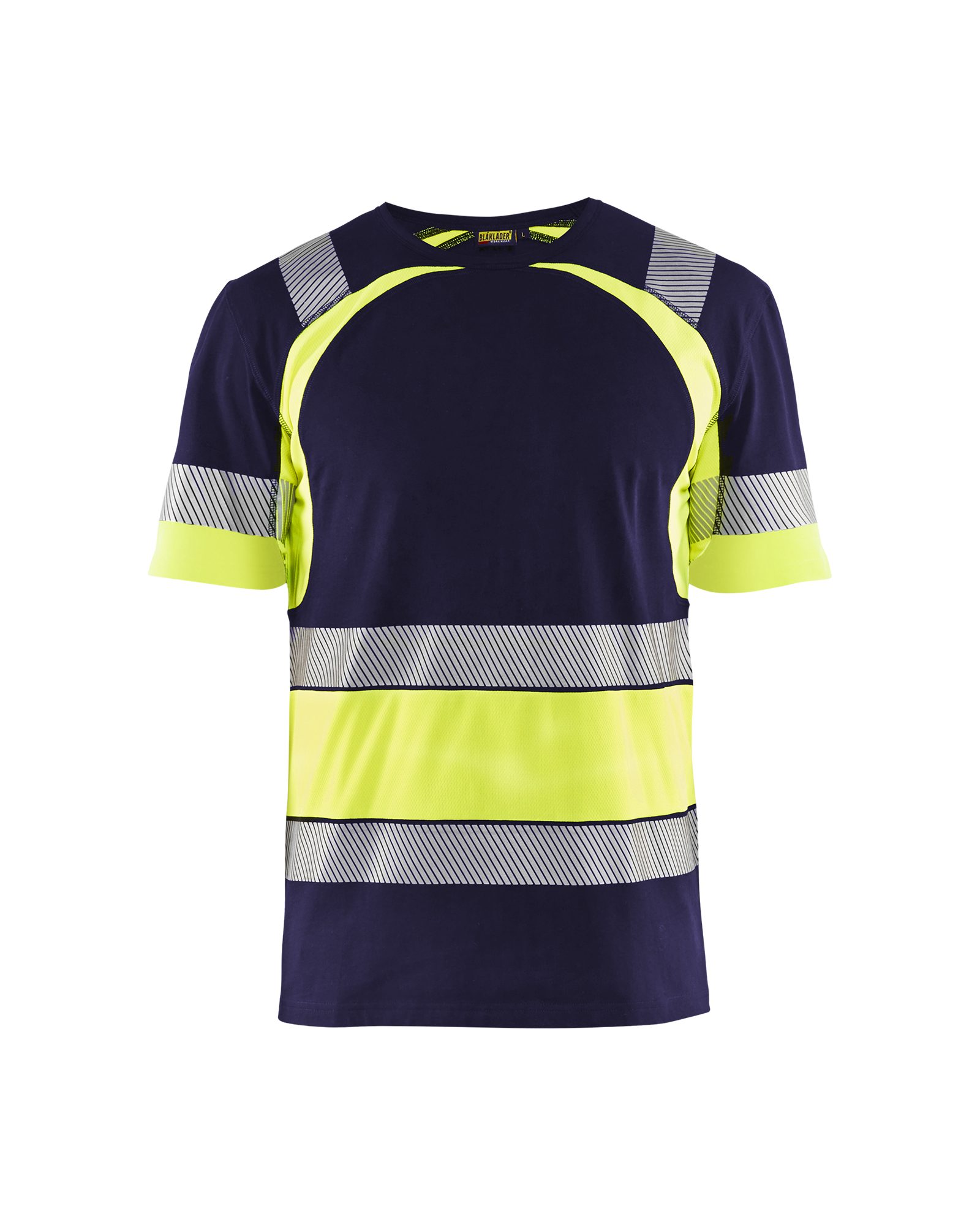 Blåkläder High Vis T-shirt - Marineblå/High Vis Gul [8833] / XS