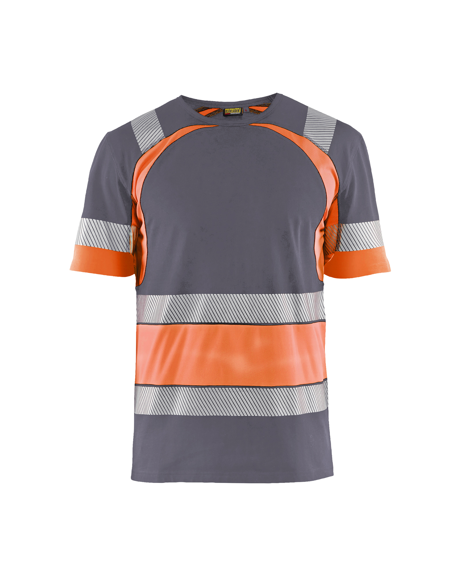 Blåkläder High Vis T-shirt - Mellemgrå/High Vis Orange [9653] / XS