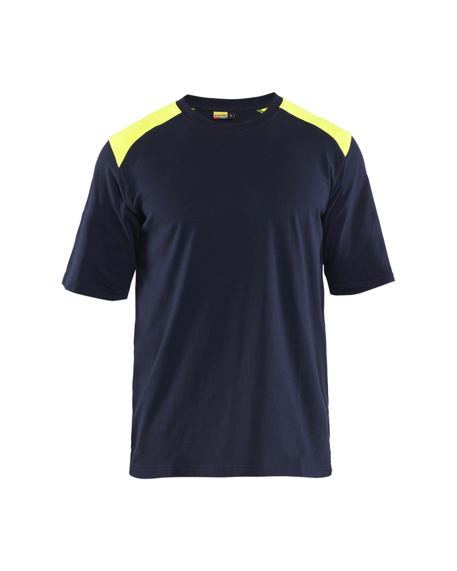 Blåkläder Flammehæmmende T-Shirt Inherent - Marineblå/High Vis Gul [8933] / XS