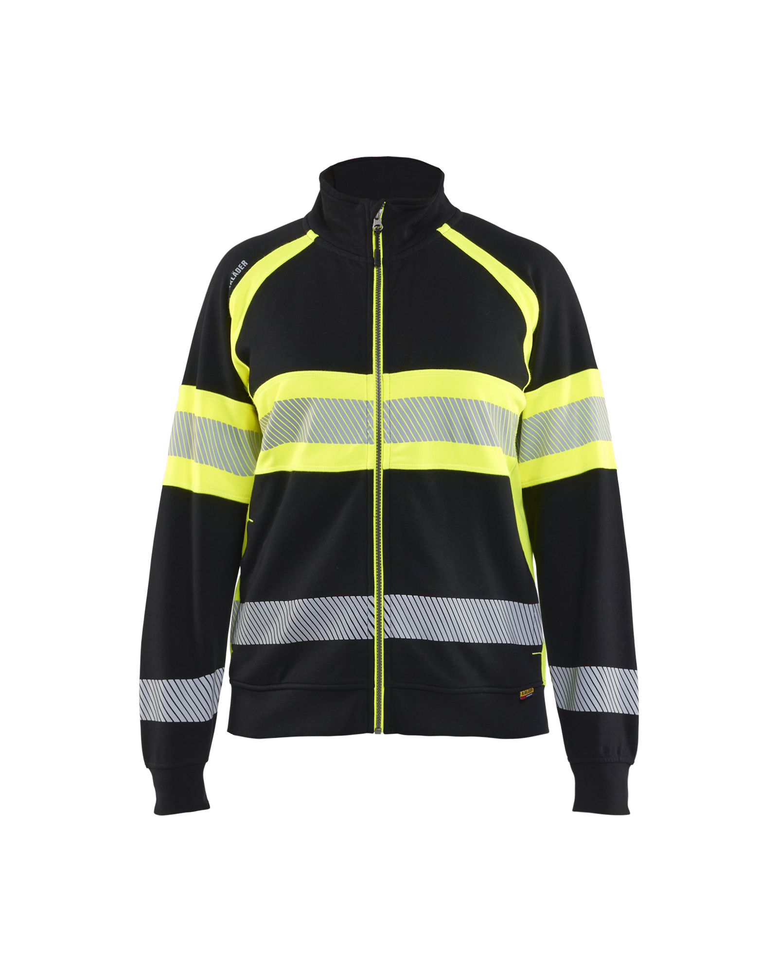 Blåkläder Dame High Vis Sweatshirt - Sort/High Vis Gul [9933] / XS