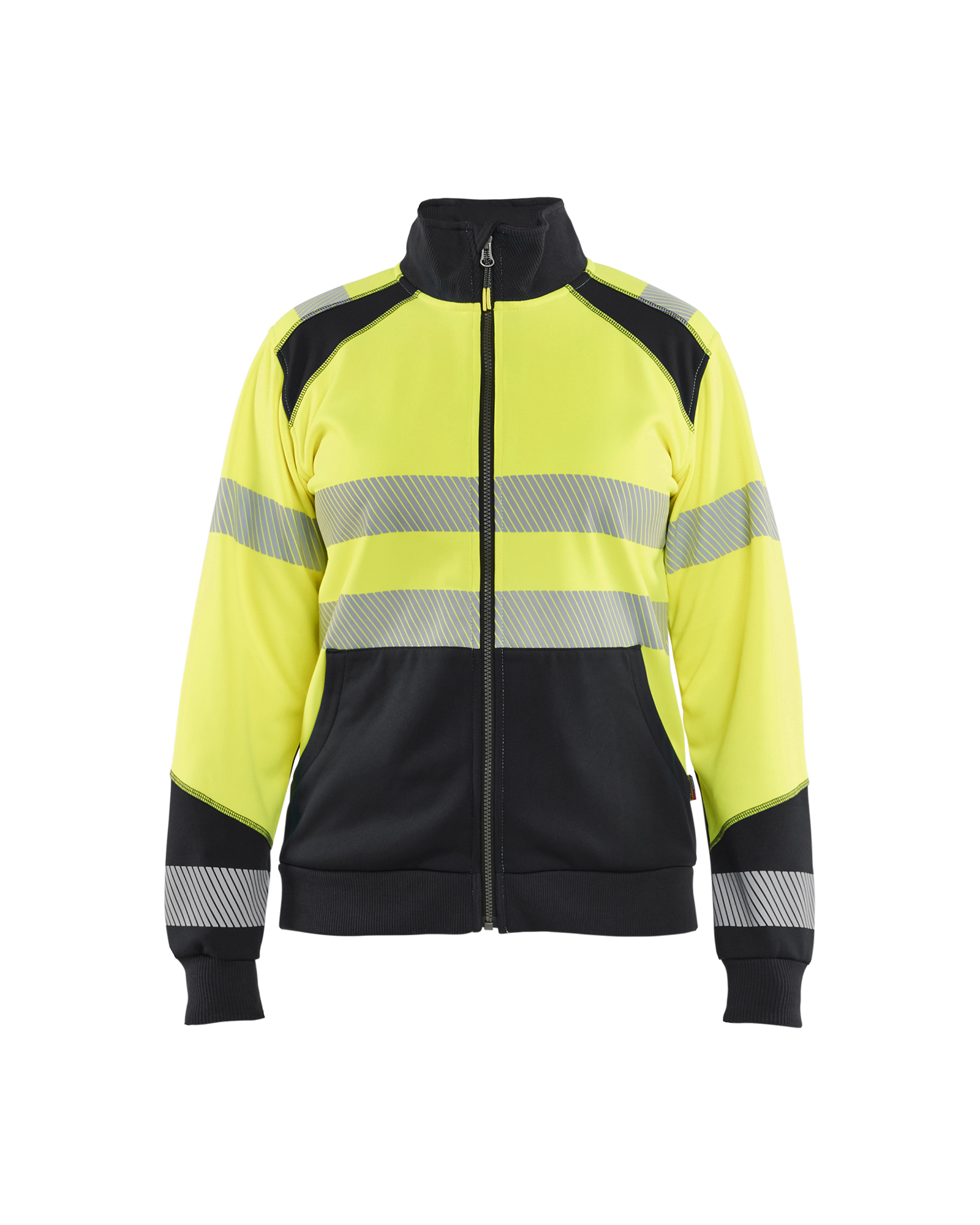 Blåkläder Dame High Vis sweatshirt full-zip - High Vis Gul/Sort [3399] / XS