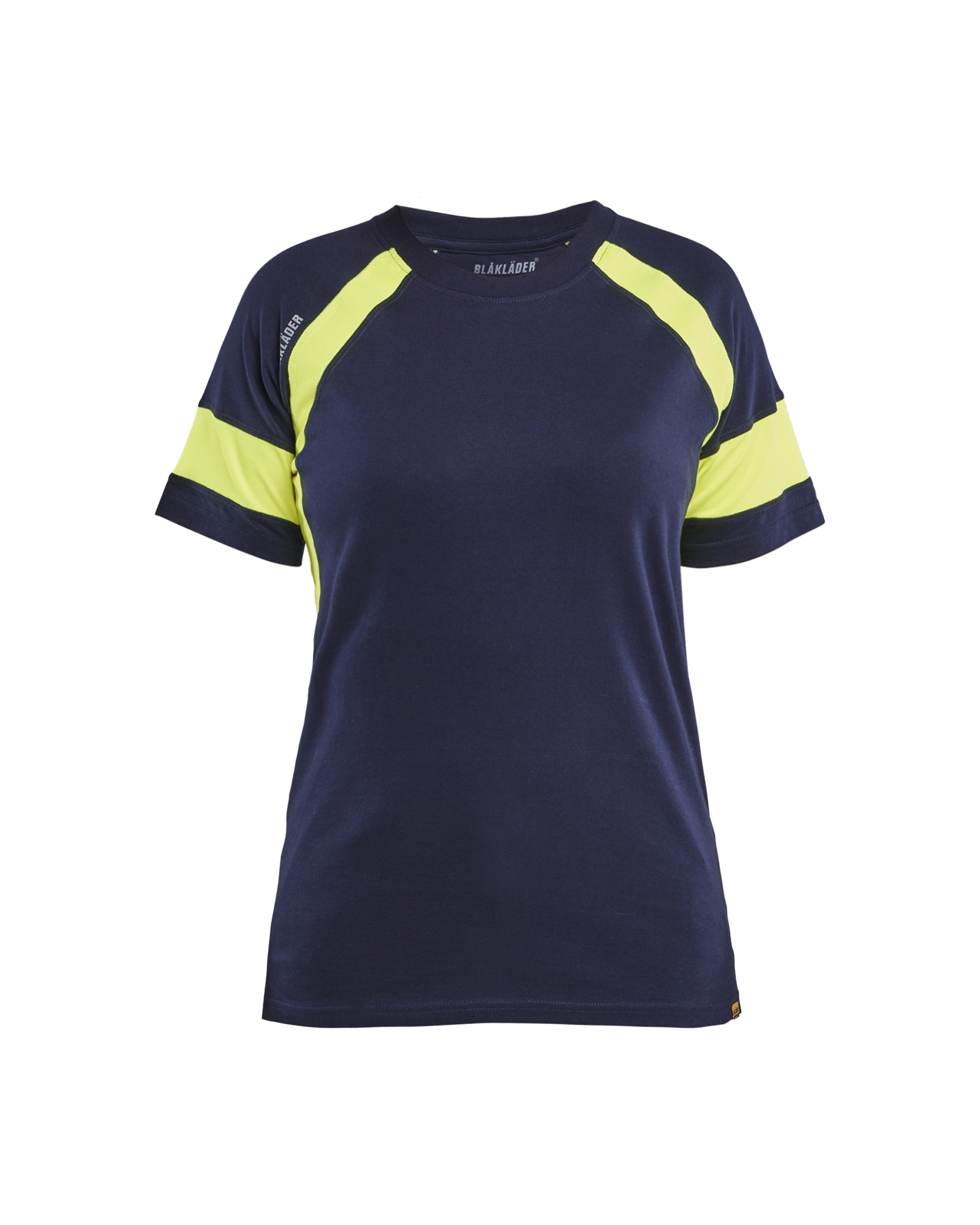 Blåkläder Dame T-Shirt - Marineblå/High Vis Gul [8833] / XS