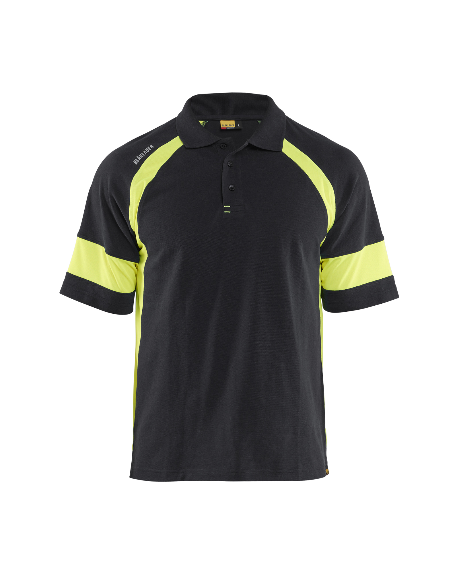 Blåkläder Poloshirt - Sort/High Vis Gul [9933] / XS