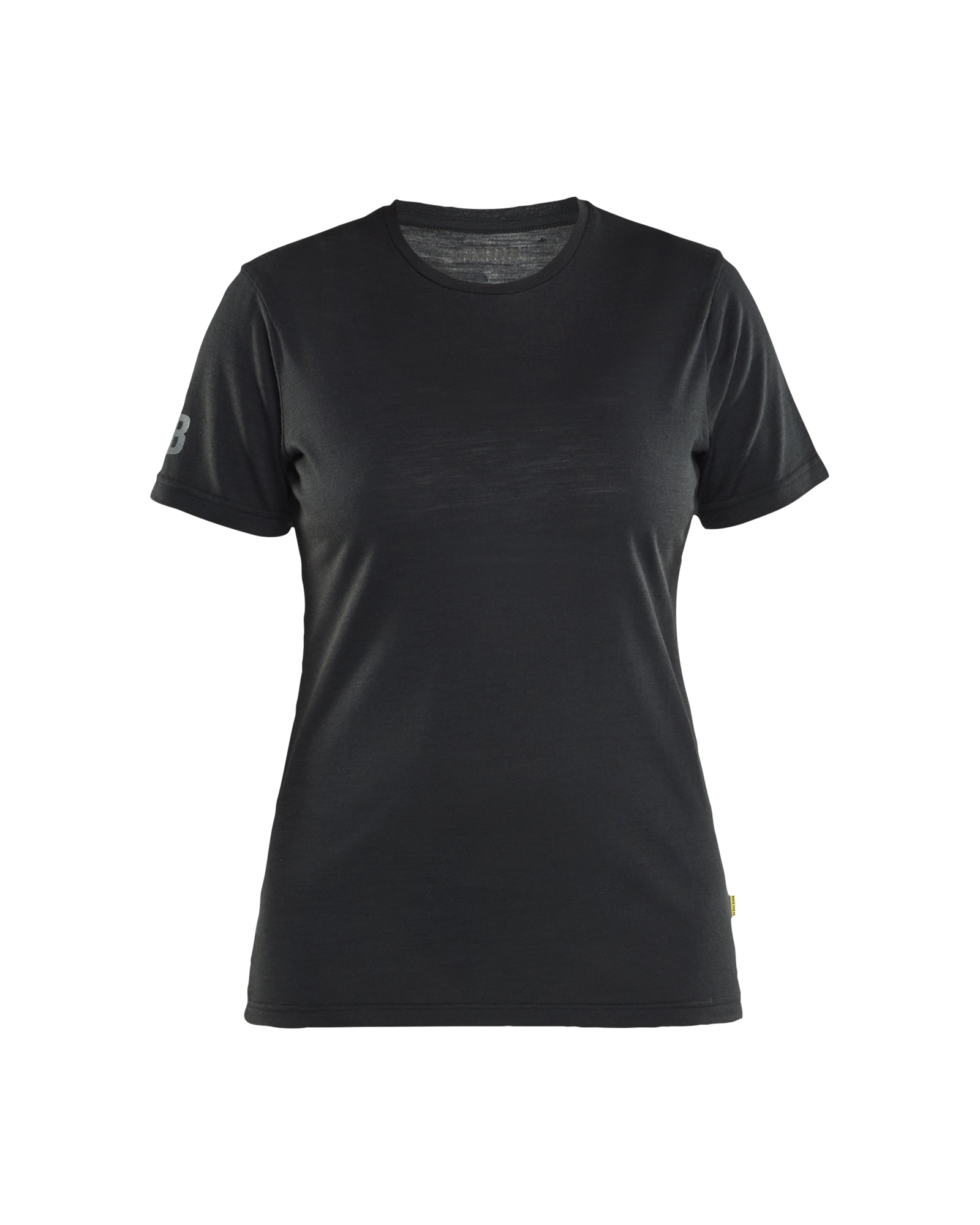 Blåkläder Dame T-shirt Merinould - Sort [9900] / XS