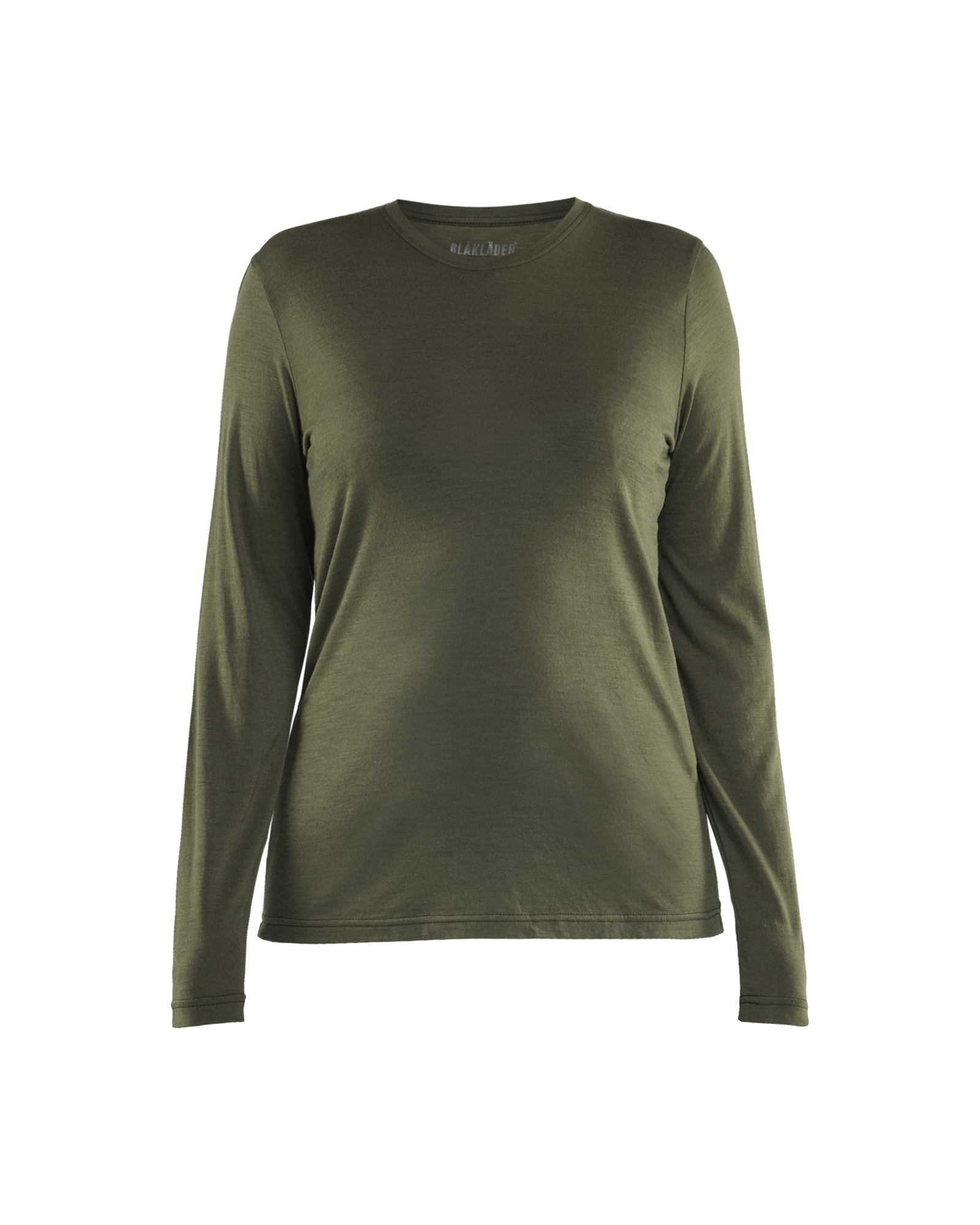Blåkläder Dame T-shirt Merinould lang ærme - Skovgrøn [4209] / XS