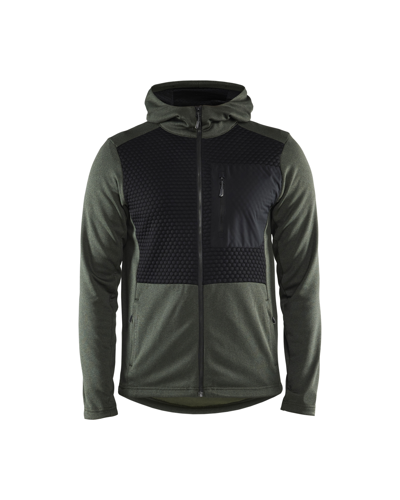 Blåkläder Hættetrøje Full Zip - Efterårsgrøn/Sort [4199] / XS