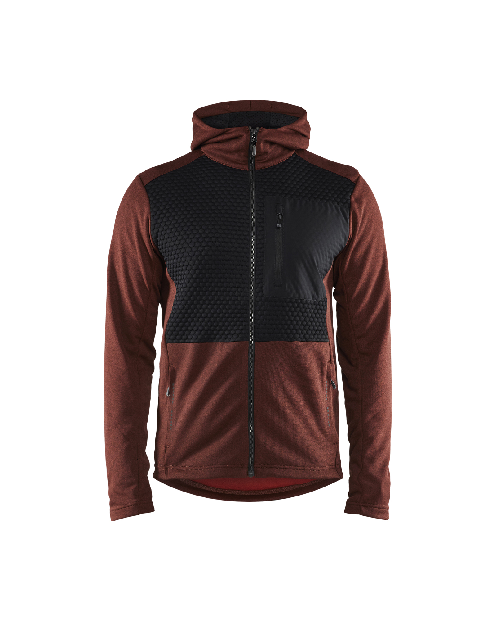 Blåkläder Hættetrøje Full Zip - Brændt Rød/Sort [5999] / XS