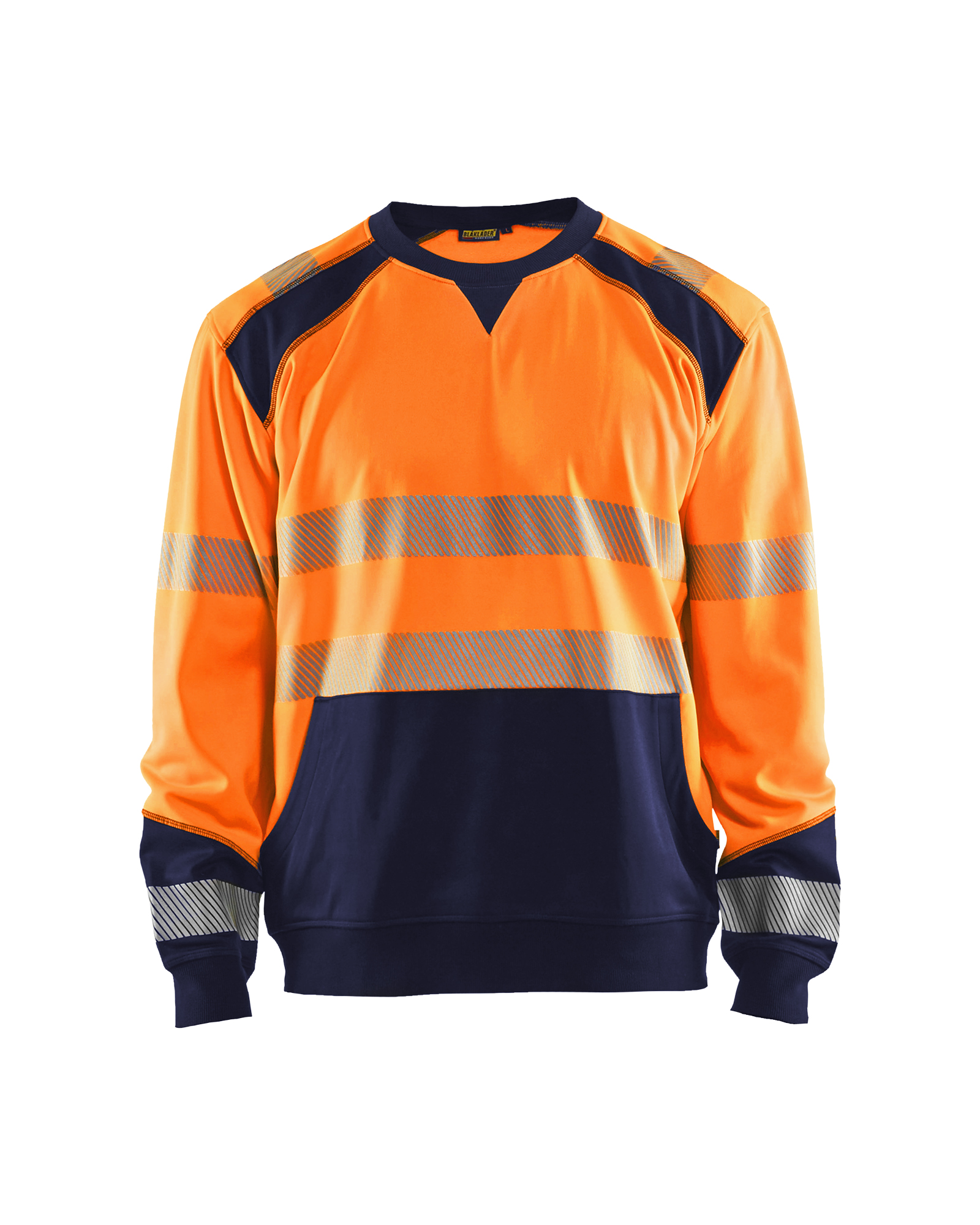 Blåkläder High Vis Sweatshirt - High Vis Orange/Marineblå [5389] / XS
