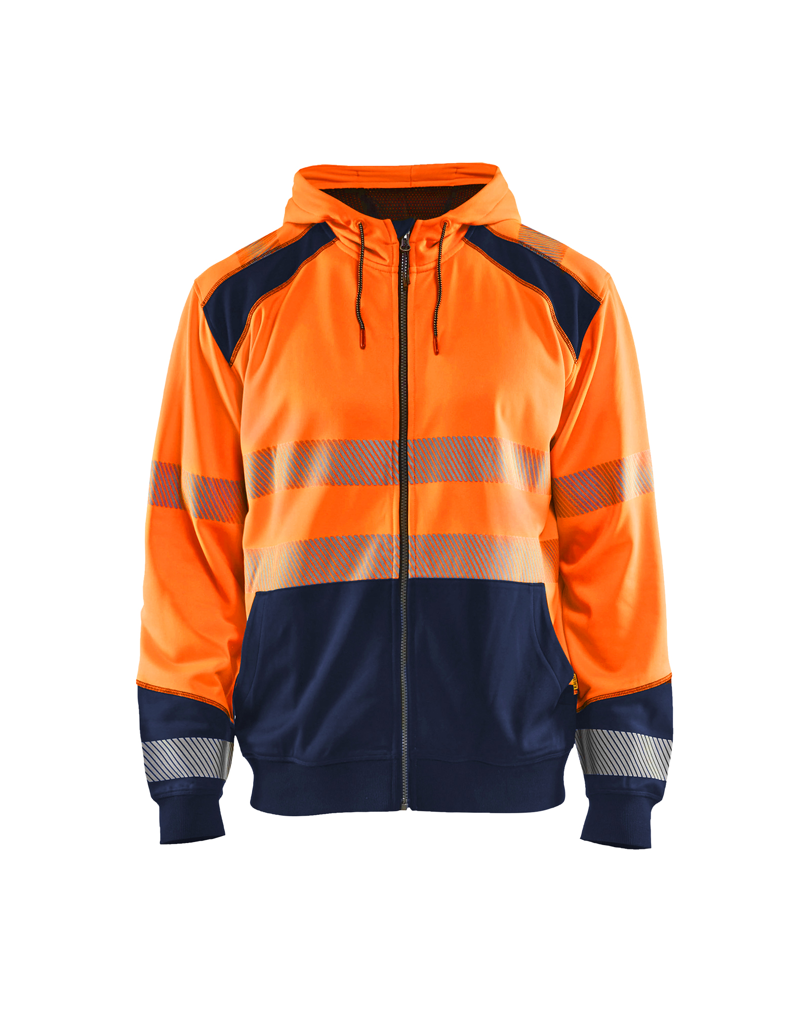Blåkläder High vis hættetrøje - High Vis Orange/Marineblå [5389] / XS