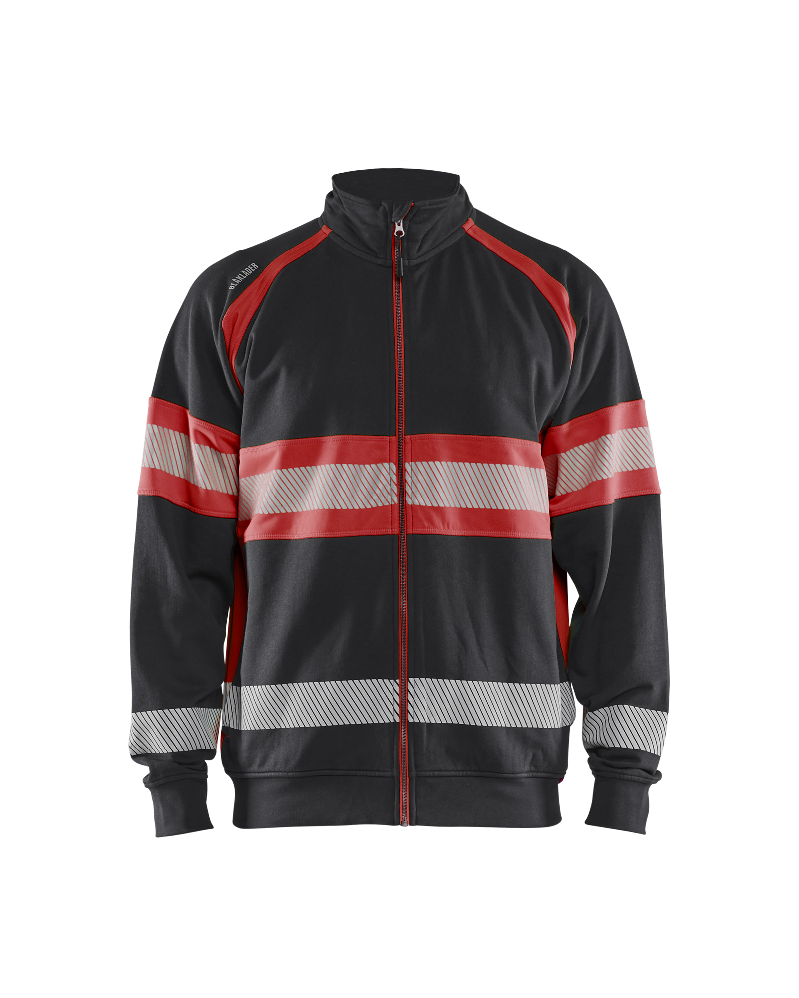 Blåkläder High vis sweatshirt - Sort/High Vis Rød [9955] / XS