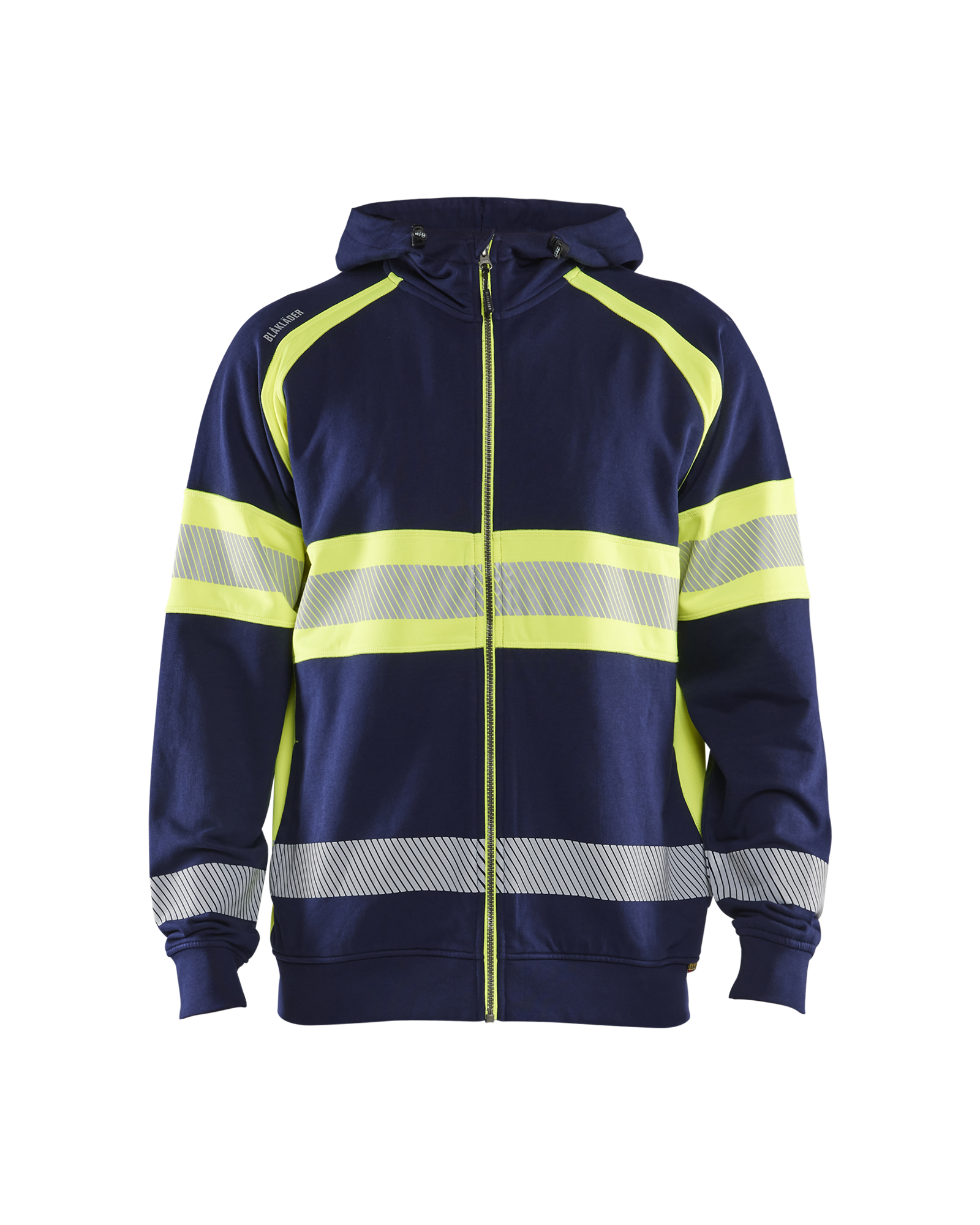 Blåkläder High vis hættetrøje - Marineblå/High Vis Gul [8933] / XS