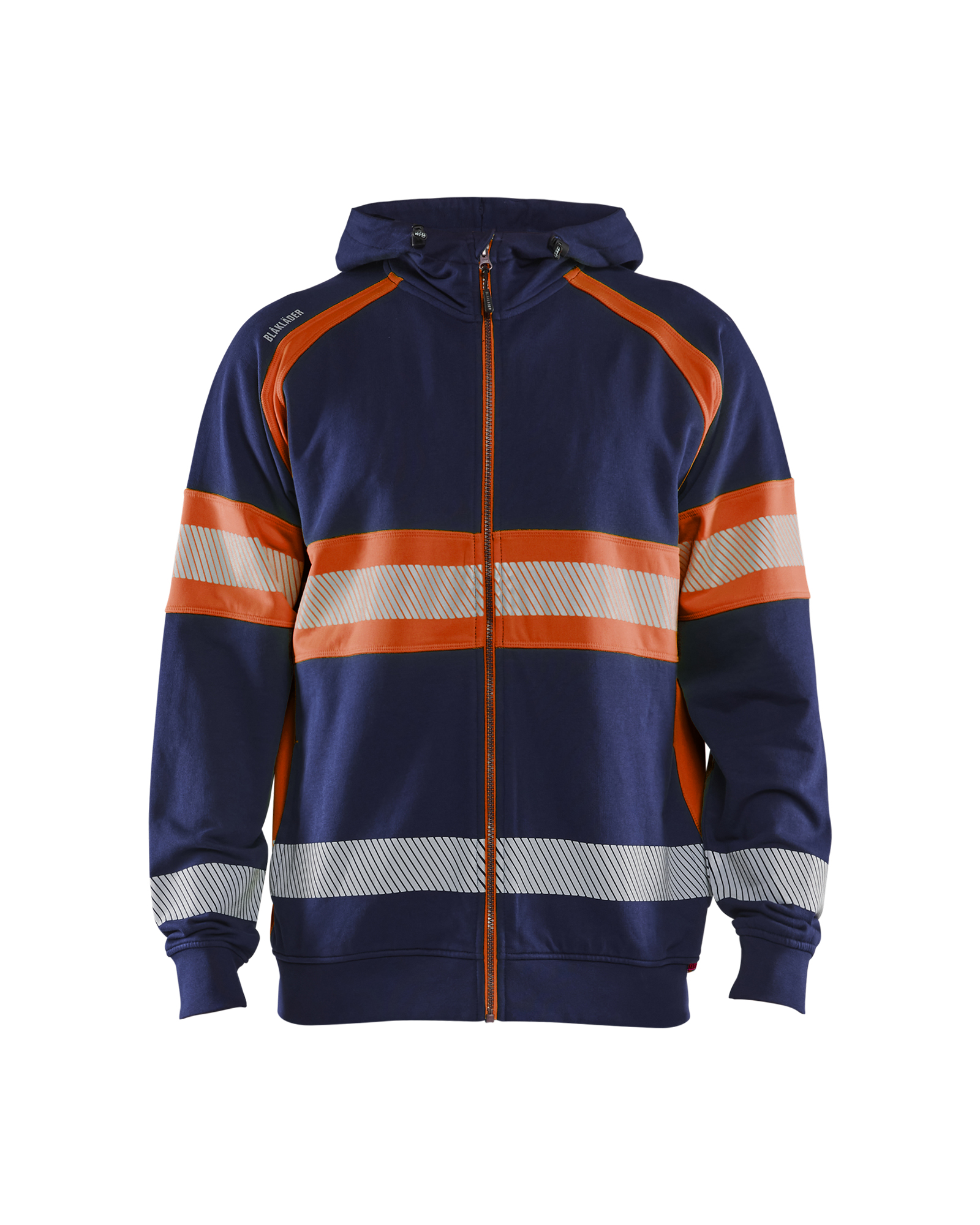 Blåkläder High vis hættetrøje - Marineblå/High Vis Orange [8953] / XS