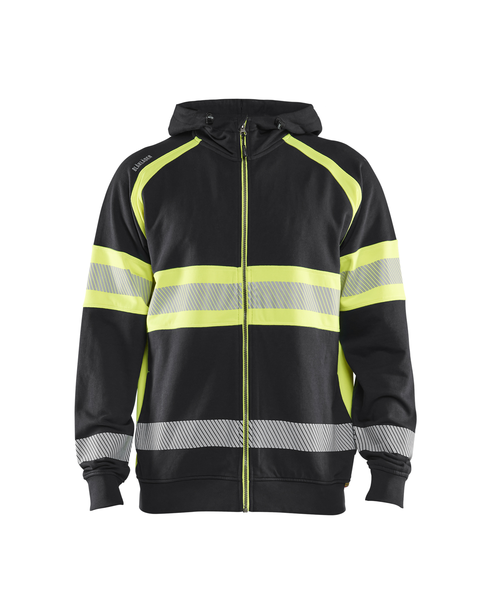 Blåkläder High vis hættetrøje - Sort/High Vis Gul [9933] / XS