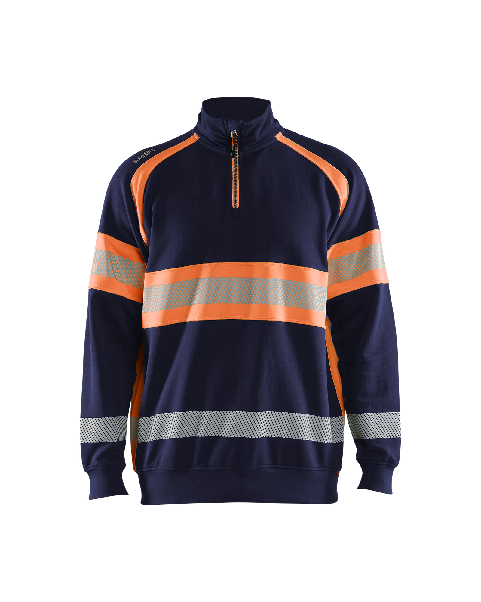 Blåkläder High vis Sweatshirt - Marineblå/High Vis Orange [8953] / XS