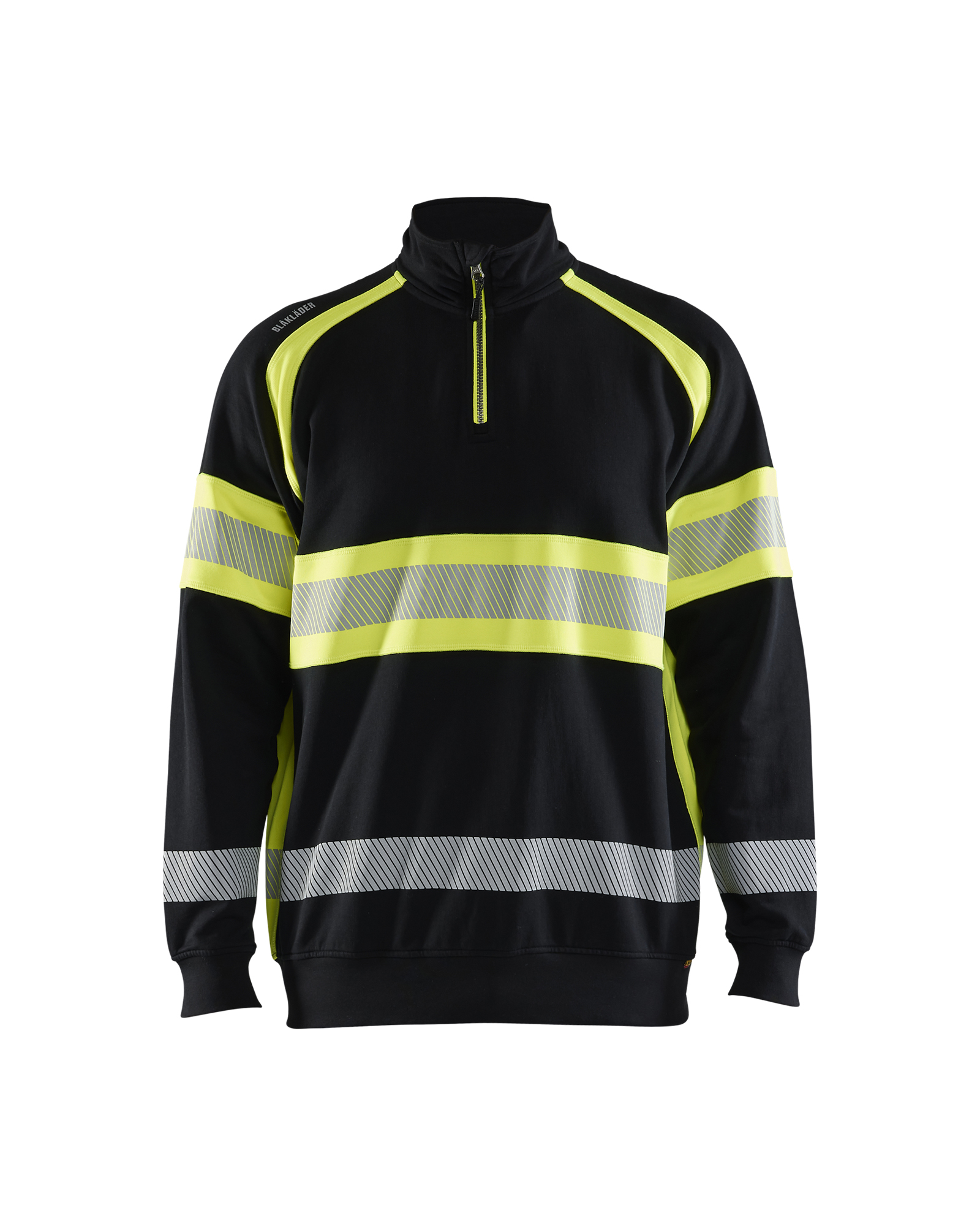 Blåkläder High vis Sweatshirt - Sort/High Vis Gul [9933] / XS