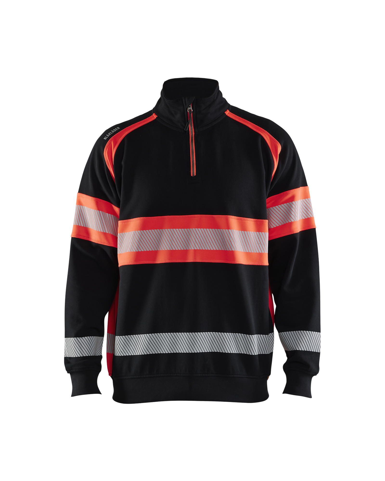 Blåkläder High vis Sweatshirt - Sort/High Vis Rød [9955] / XS