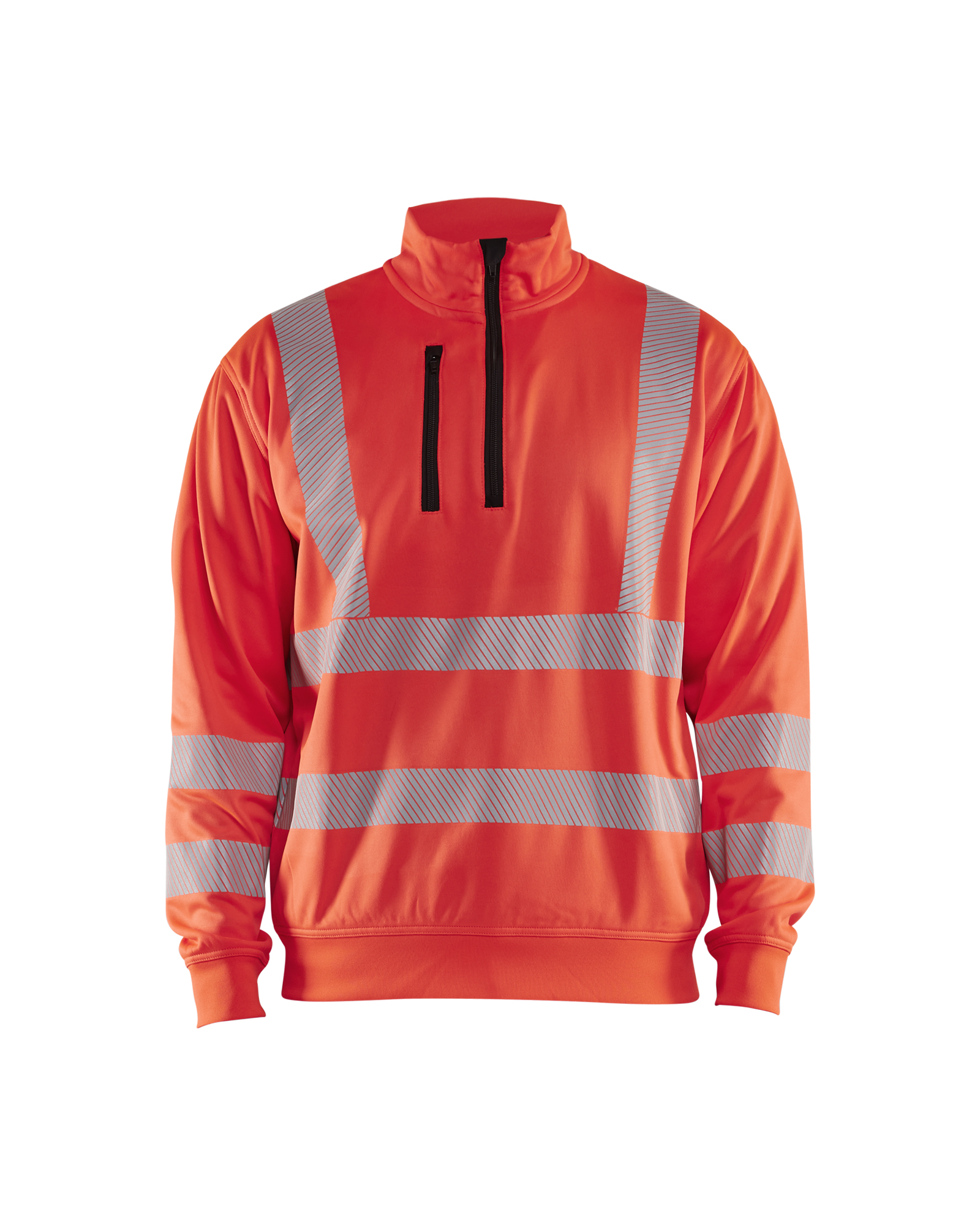 Blåkläder High vis Sweatshirt Half zip - High Vis Rød [5500] / XS