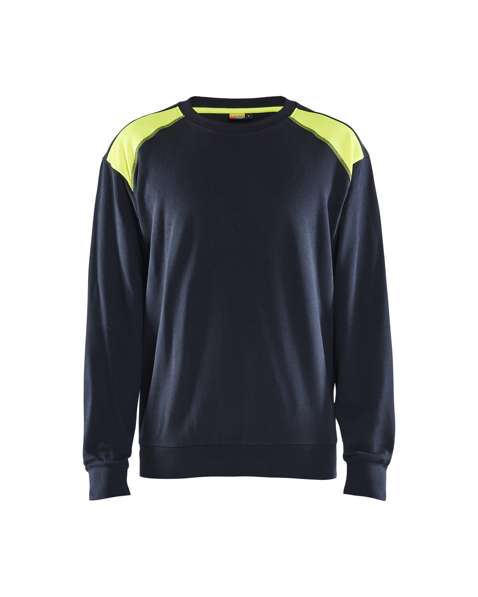 Blåkläder Sweatshirt - Mørk Marineblå/High Vis Gul [8633] / XS