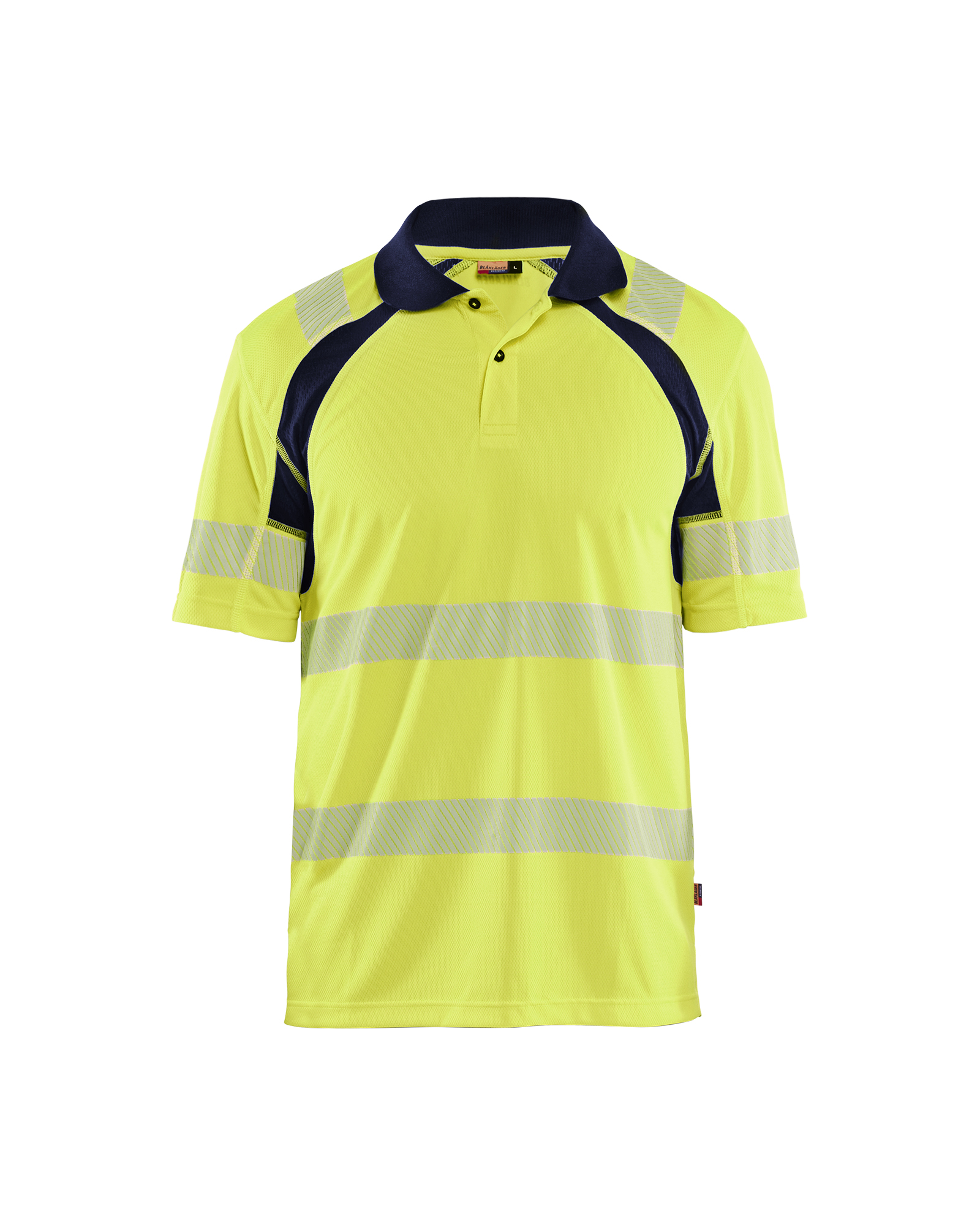 Blåkläder High Vis poloshirt - High Vis Gul/Marineblå [3389] / XS