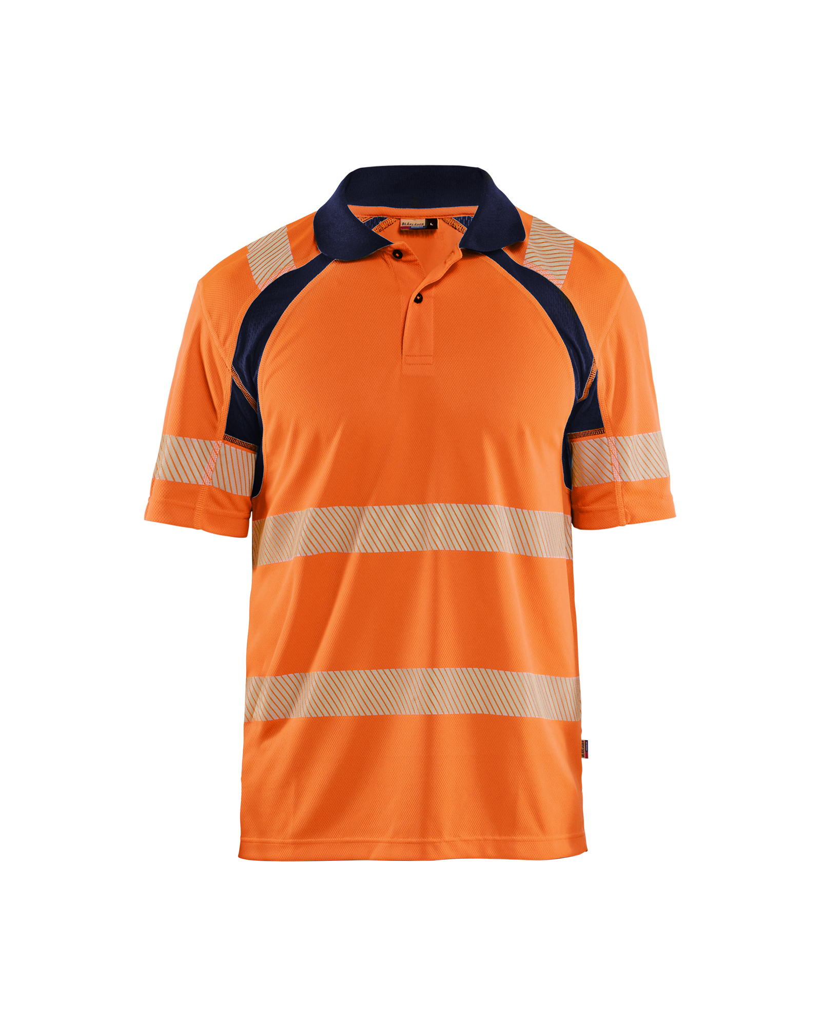Blåkläder High Vis poloshirt - High Vis Orange/Marineblå [5389] / XS
