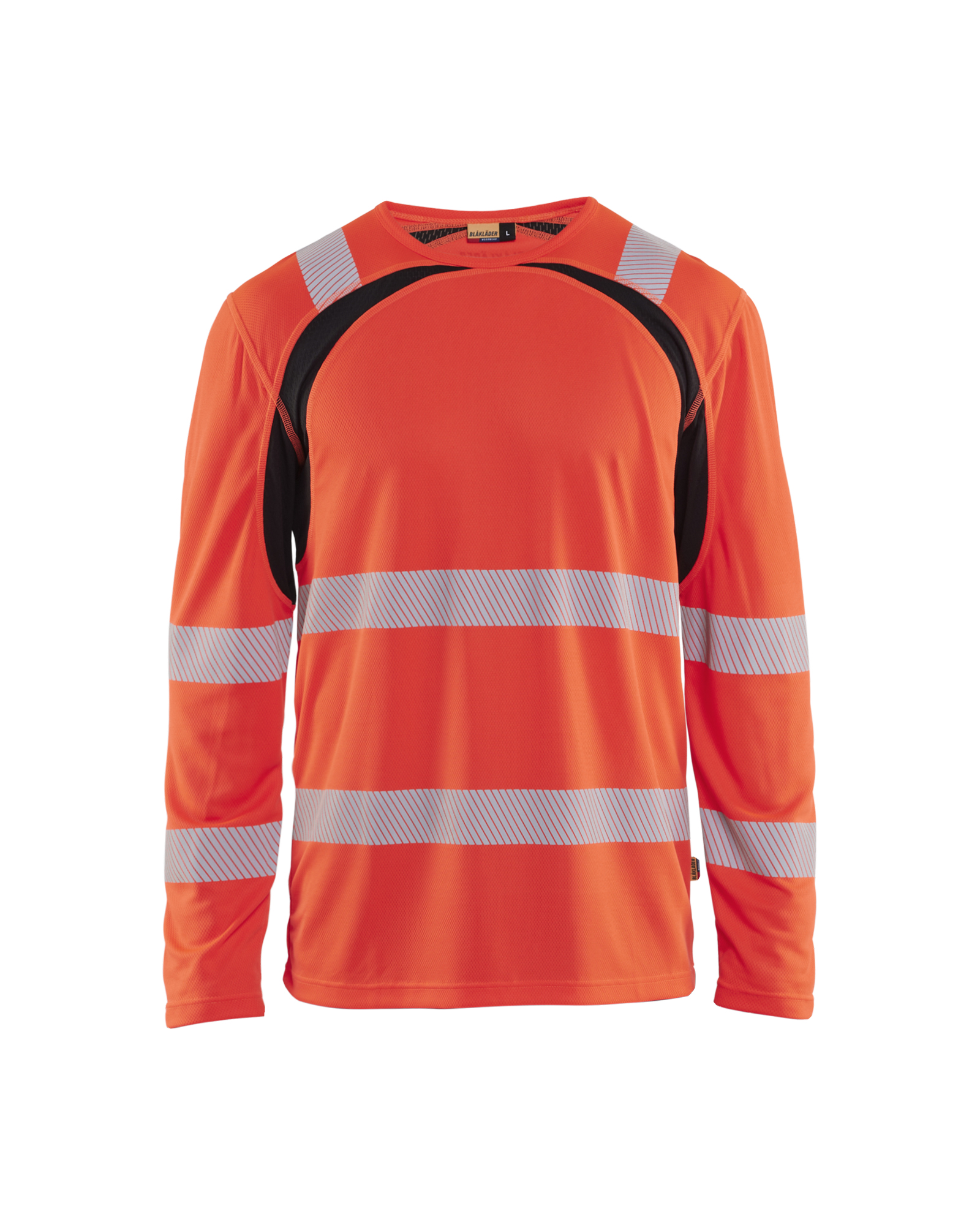 Blåkläder High Vis t-shirt lang ærme - High Vis Rød/Sort [5599] / XS