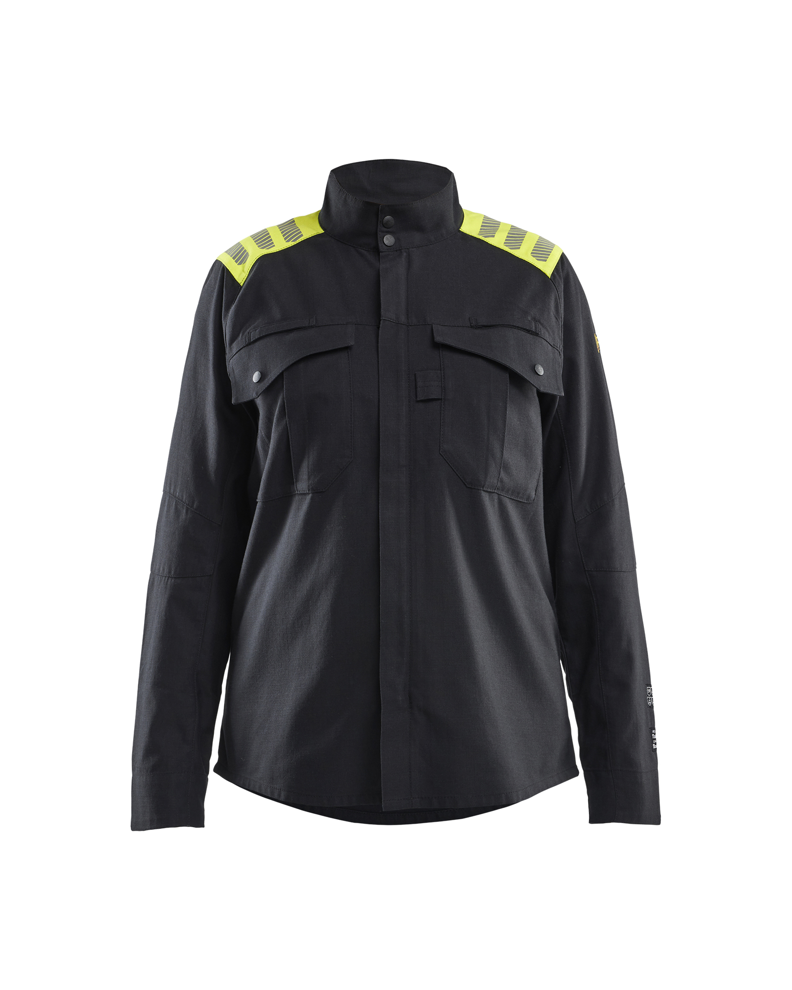 Blåkläder Dame Overshirt Inherent - Sort/High Vis Gul [9933] / XS