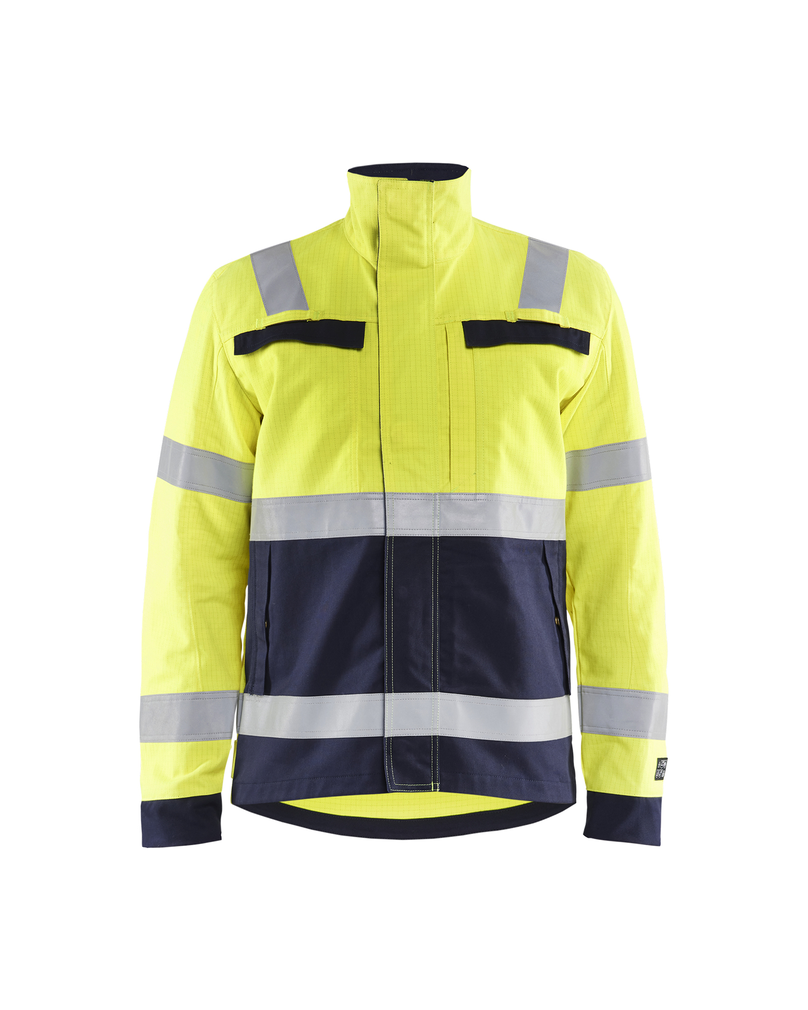 Blåkläder Multinorm Arbejdsjakke - High Vis Gul/Marineblå [3389] / XS