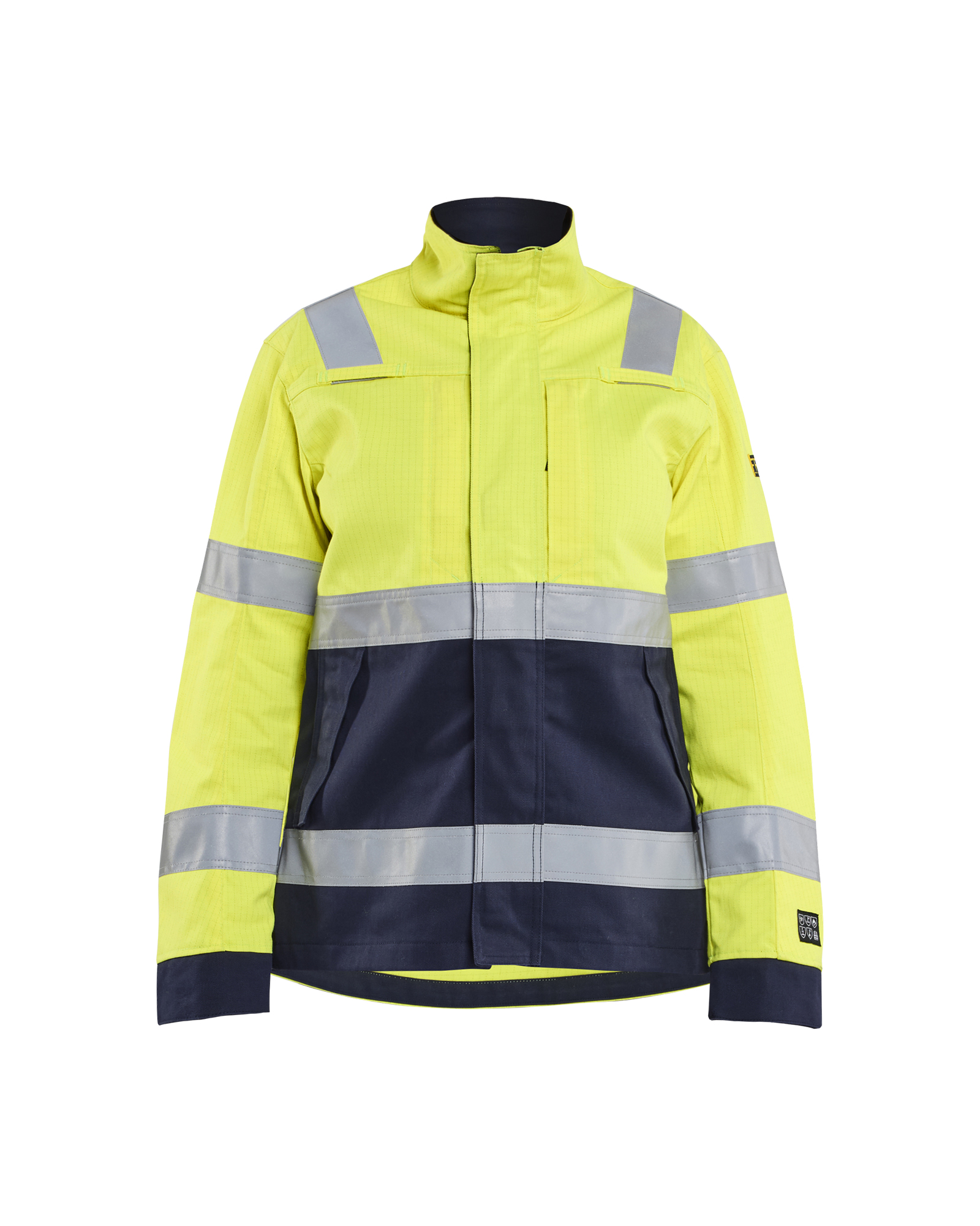 Blåkläder Dame Multinorm Arbejdsjakke - High Vis Gul/Marineblå [3389] / XS