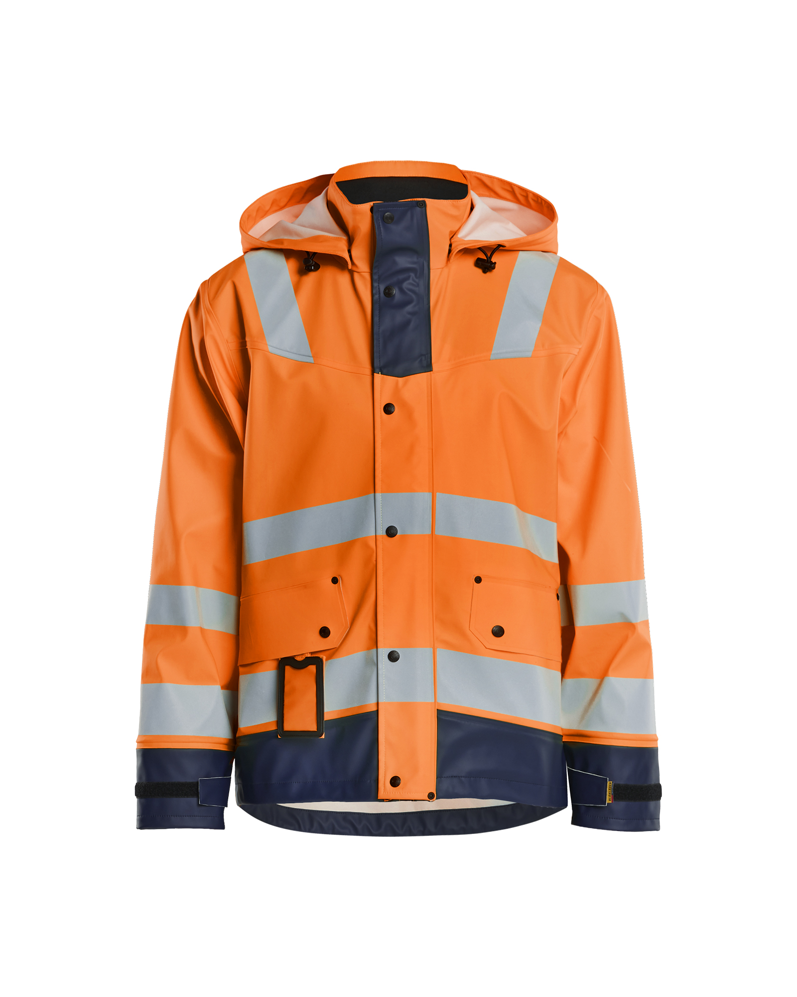Blåkläder High Vis Regnjakke Level 2 - High Vis Orange/Marineblå [5389] / XS