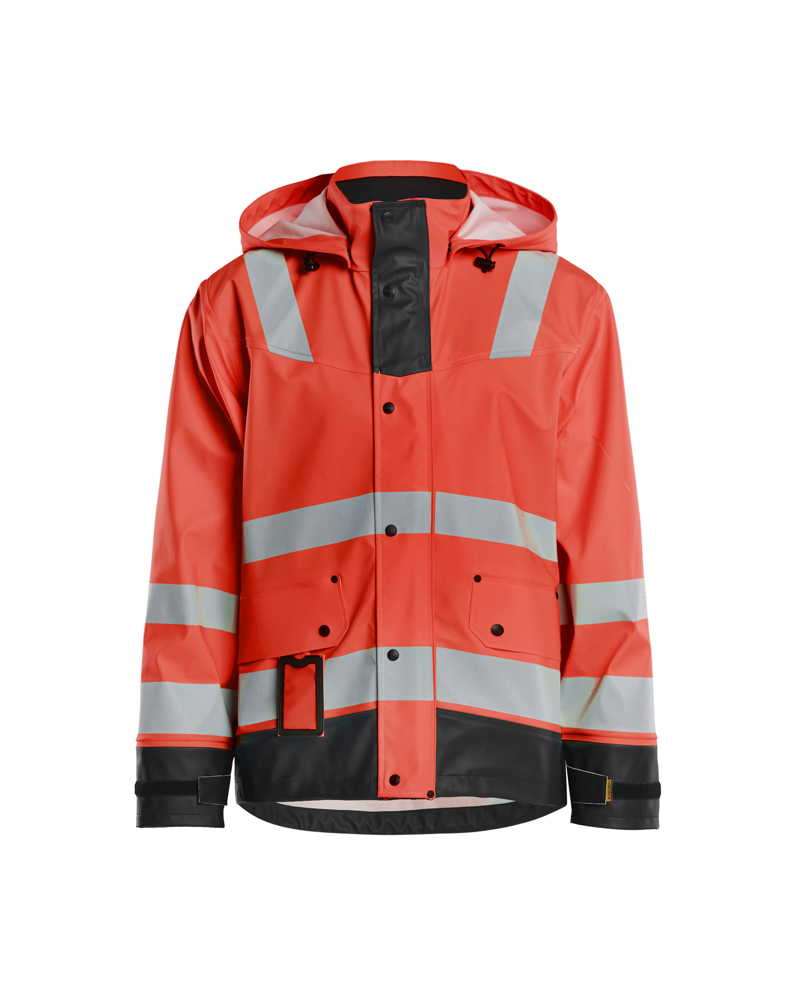 Blåkläder High Vis Regnjakke Level 2 - High Vis Rød/Sort [5599] / XS