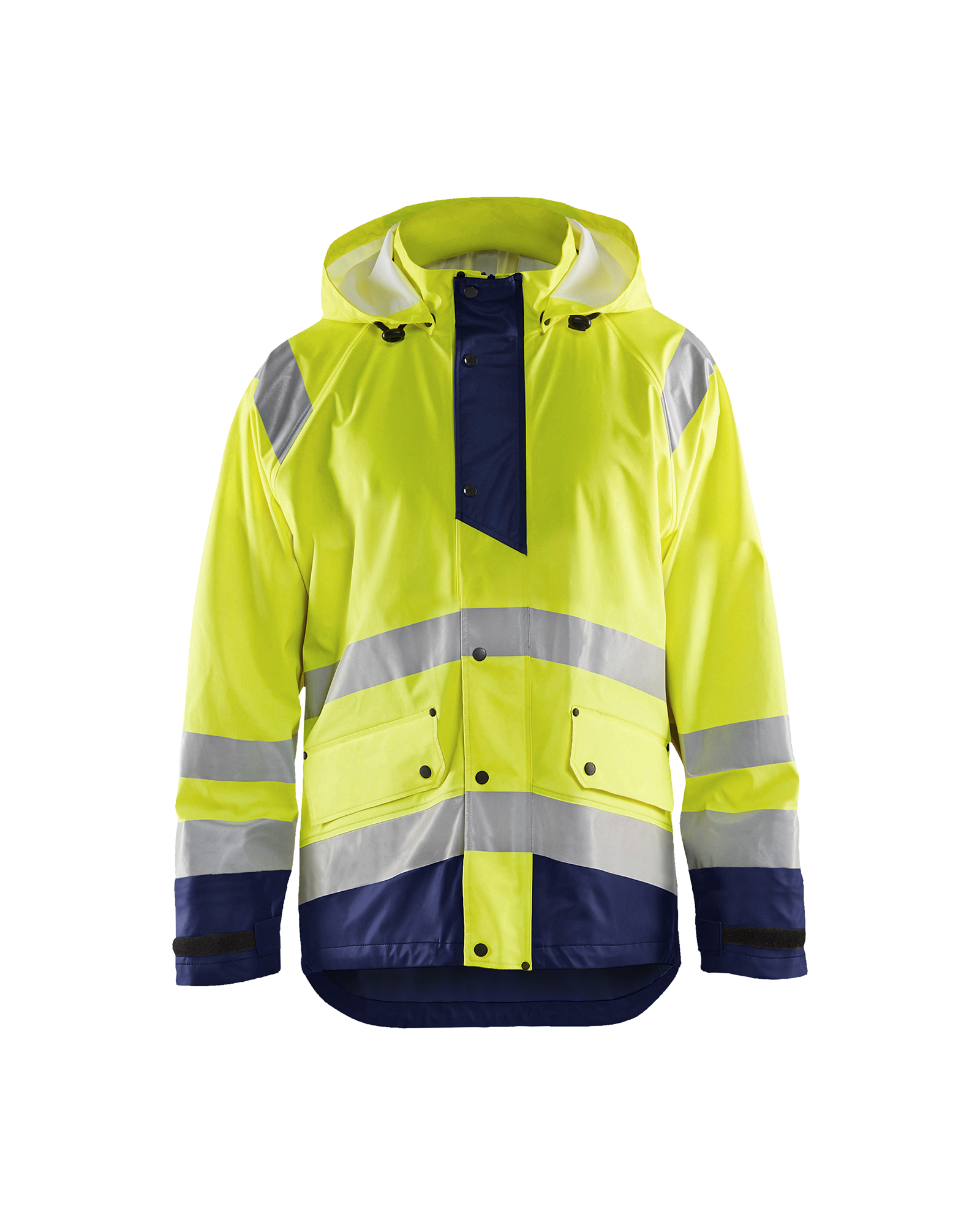 Blåkläder High Vis Regnjakke Level 1 - High Vis Gul/Marineblå [3389] / XS