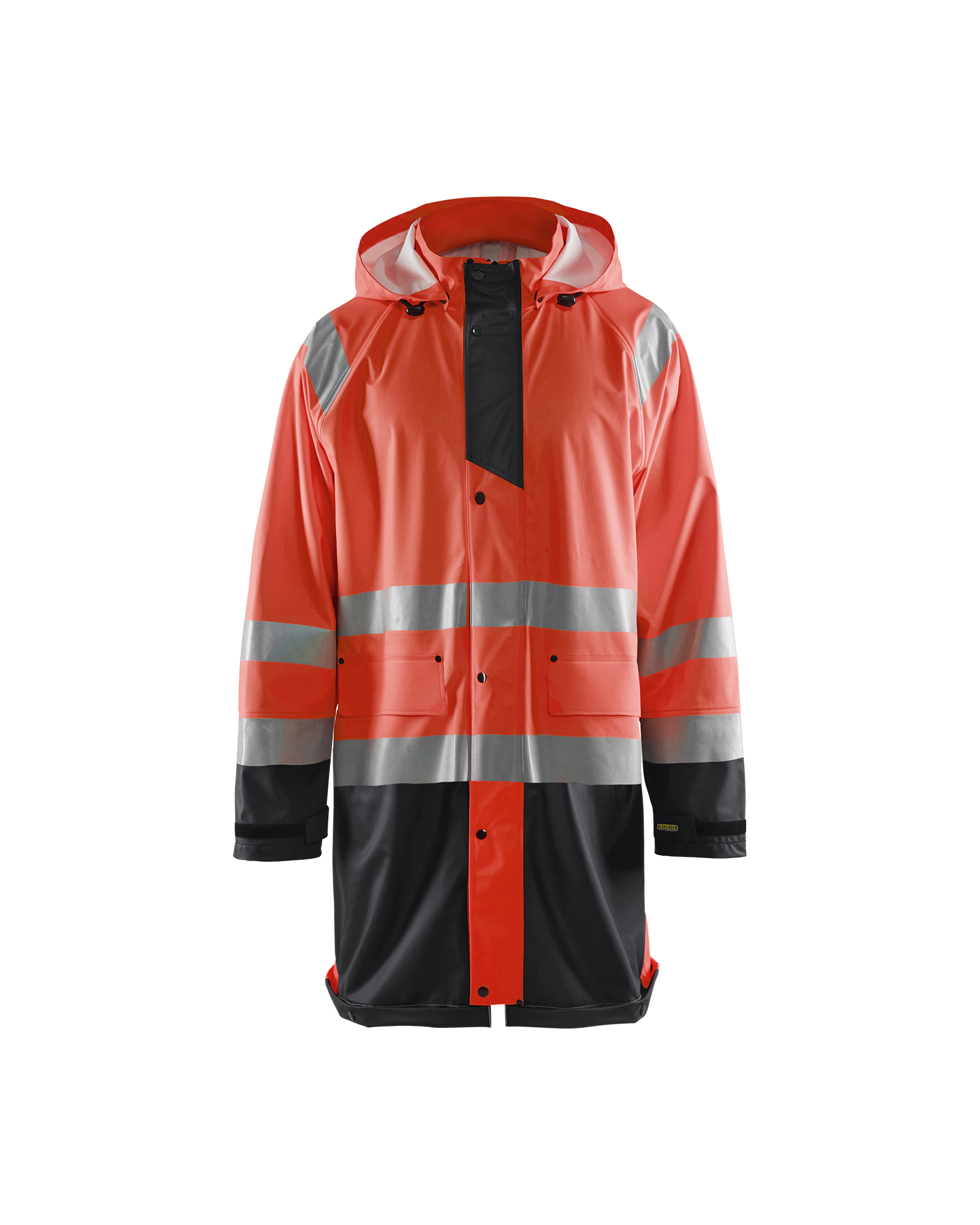 Blåkläder High Vis Regnjakke Level 1 - High Vis Rød/Sort [5599] / XS