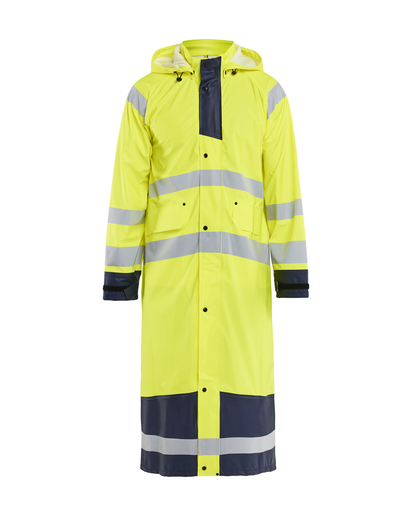 Blåkläder High Vis Regnjakke Level 1 - High Vis Gul/Marineblå [3389] / XS