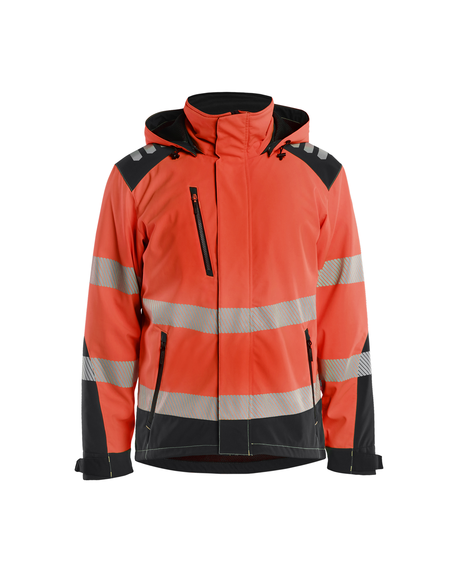 Blåkläder High Vis Letforet Vinter Softshelljakke - High Vis Rød/Sort [5599] / XS