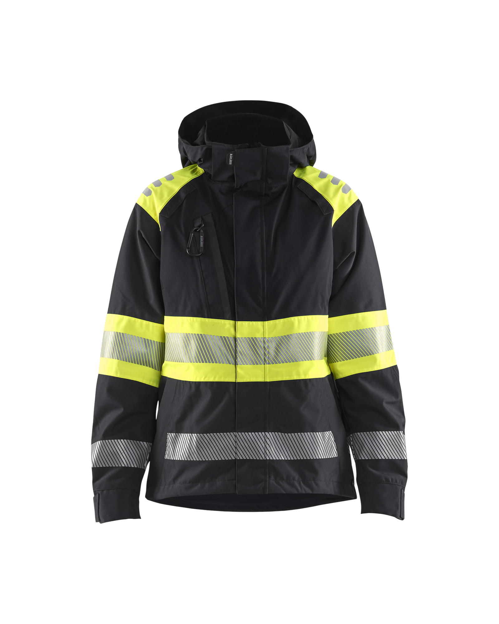 Blåkläder Dame High Vis Skaljakke - Sort/High Vis Gul [9933] / XS