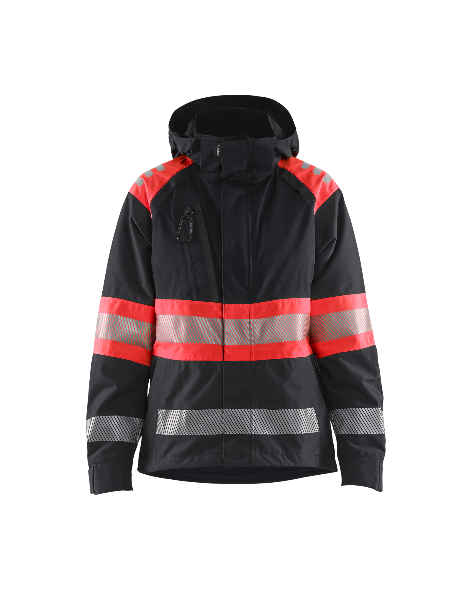 Blåkläder Dame High Vis Skaljakke - Sort/High Vis Rød [9955] / XS