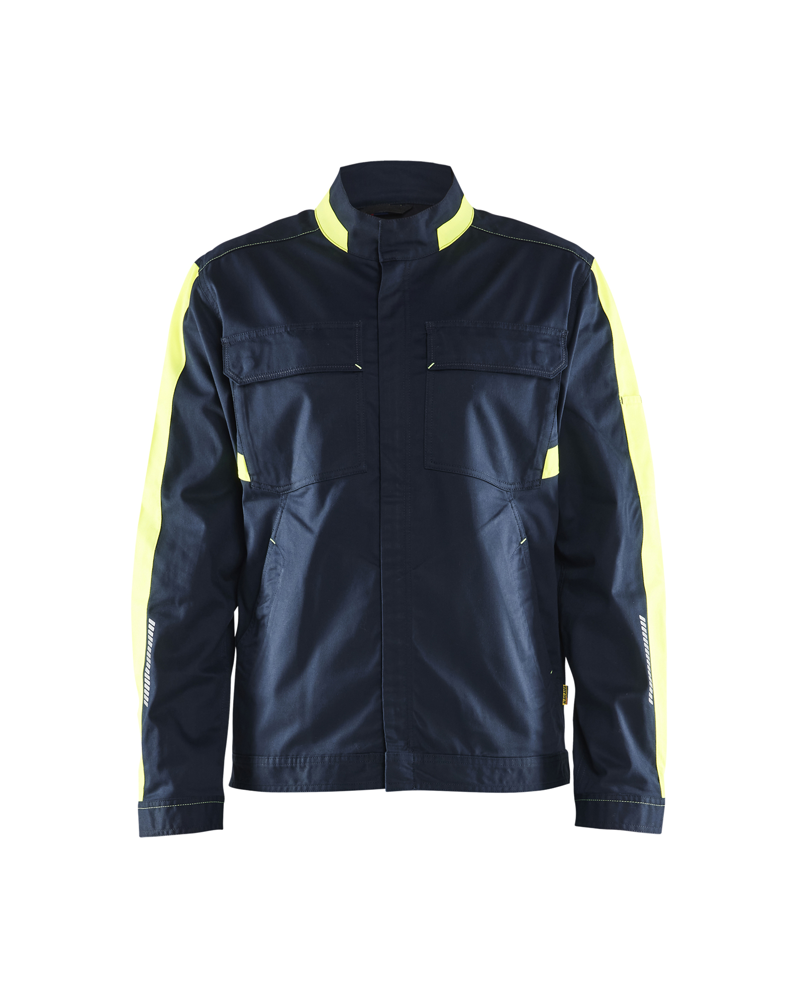 Blåkläder Industri Jakke stretch - Mørk Marineblå/High Vis Gul [8633] / XS