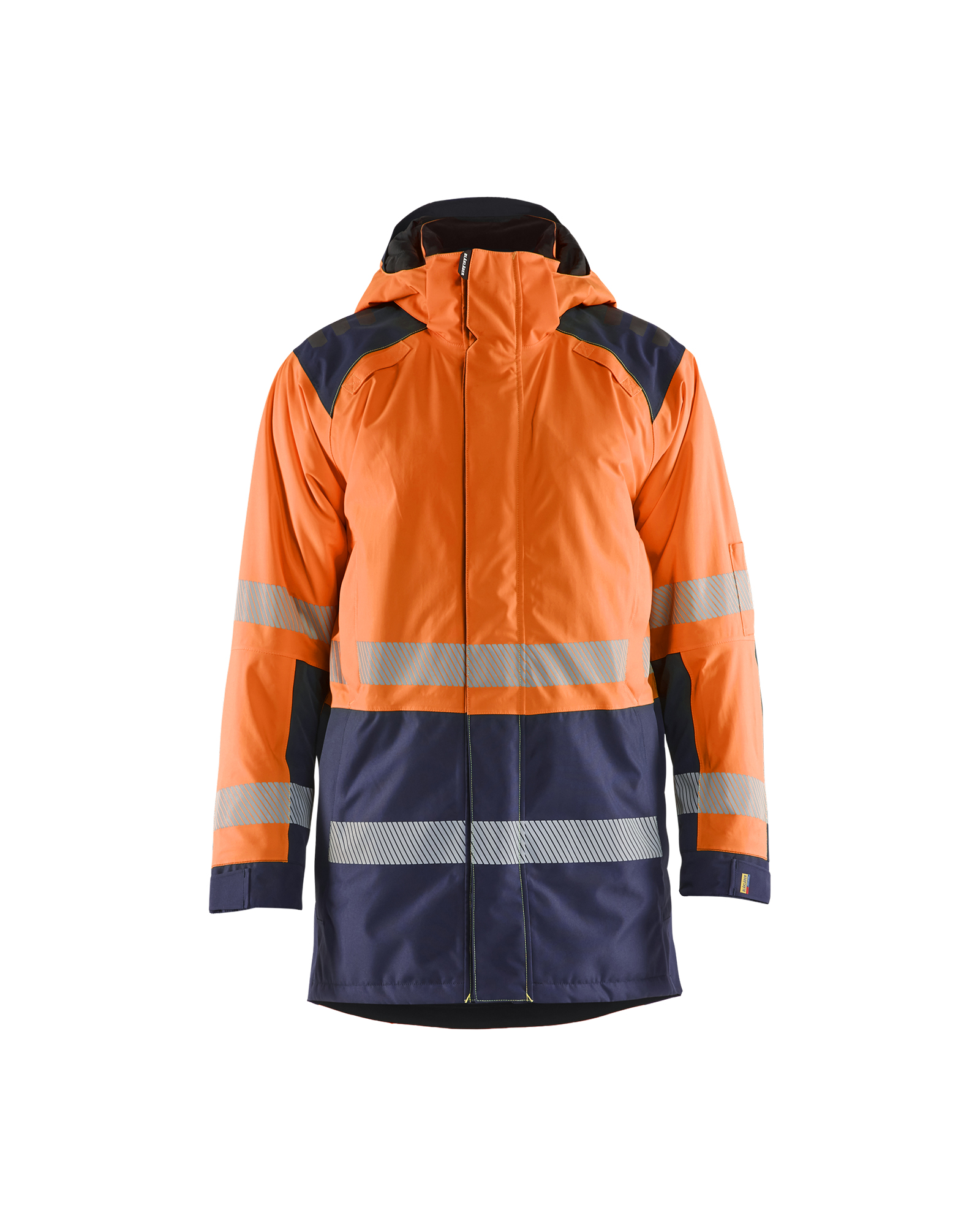 Blåkläder High Vis Vinterparkajakke - High Vis Orange/Marineblå [5389] / XS
