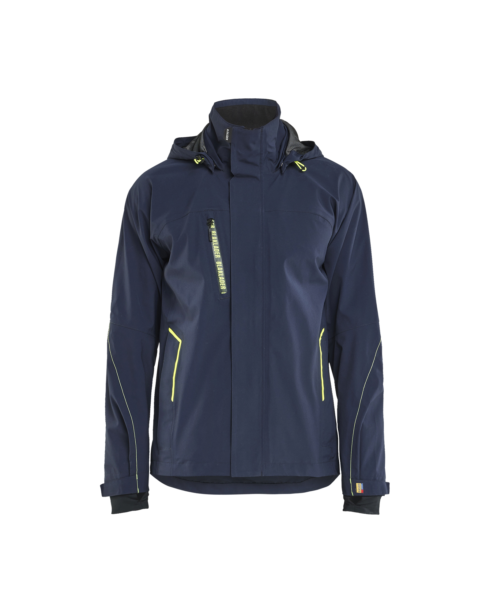 Blåkläder Skaljakke 4-vejs Stretch - Mørk Marineblå/High Vis Gul [8633] / XS