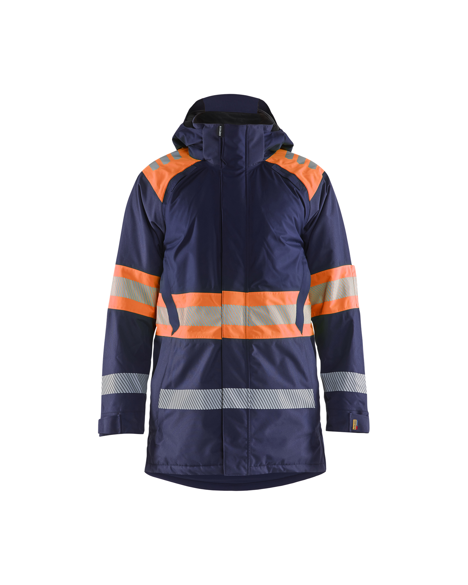 Blåkläder High Vis Vinterparkajakke - Marineblå/High Vis Orange [8953] / XS