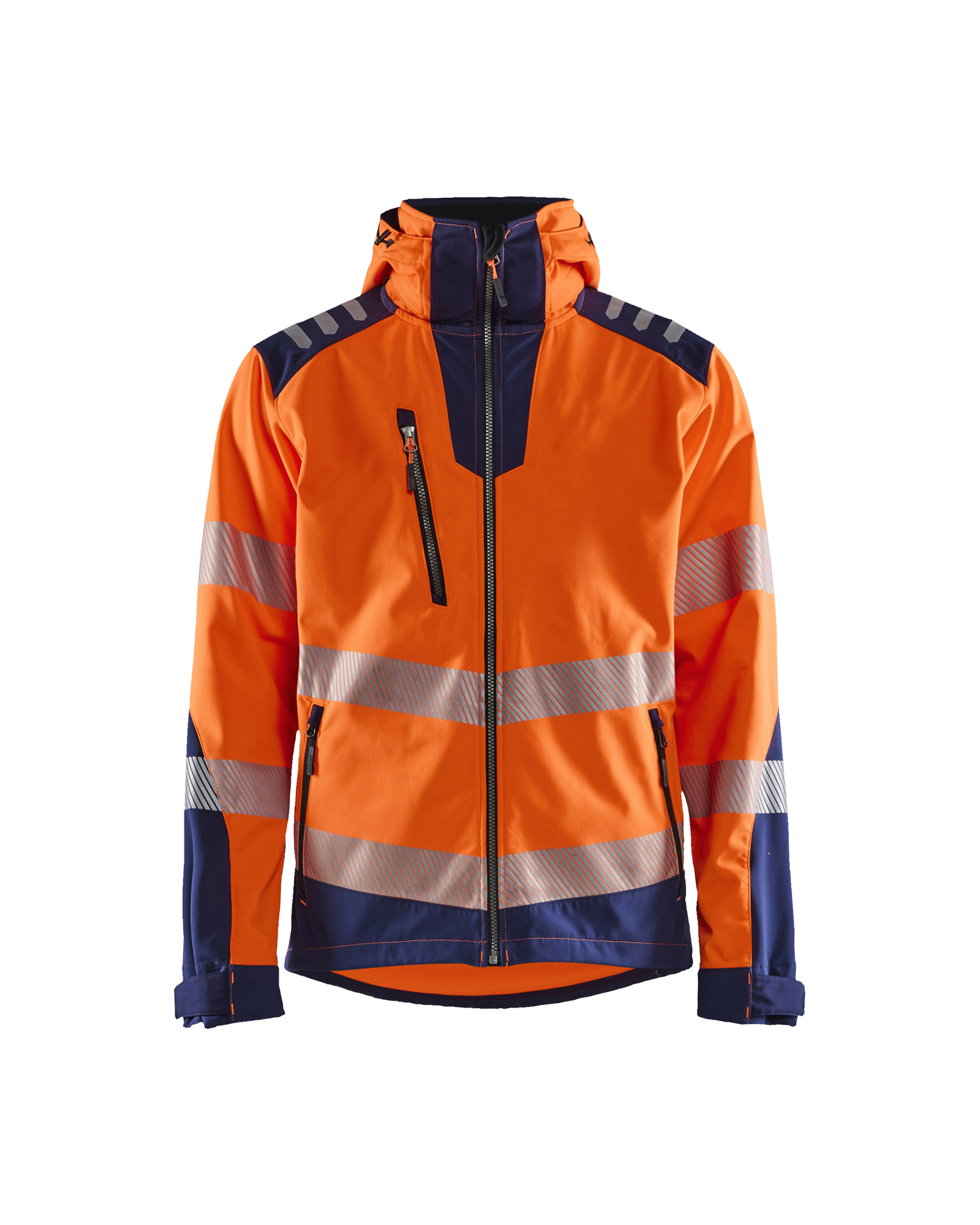 Blåkläder High Vis Softshelljakke - High Vis Orange/Marineblå [5389] / XS