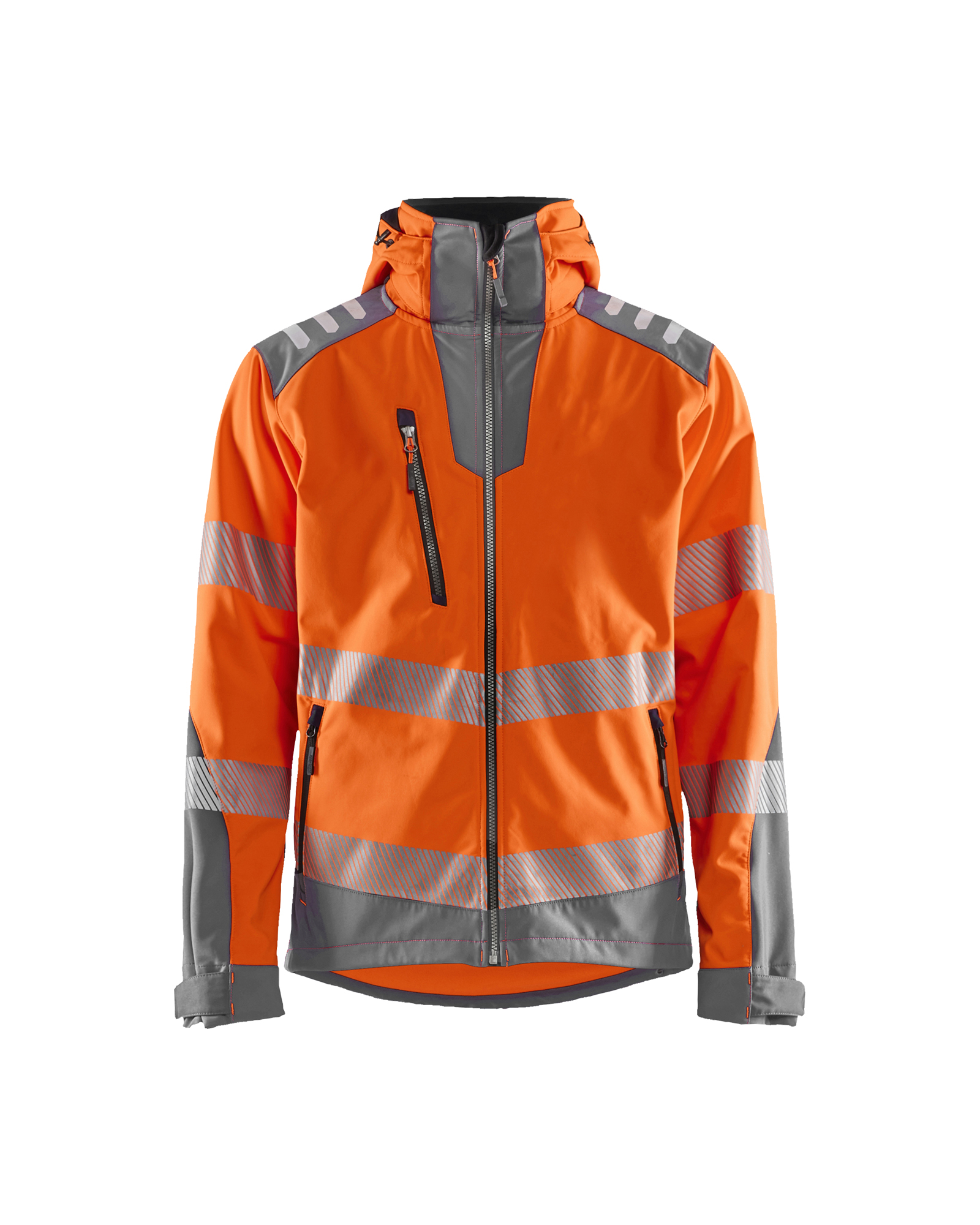 Blåkläder High Vis Softshelljakke - High Vis Orange/Mellemgrå [5396] / XS