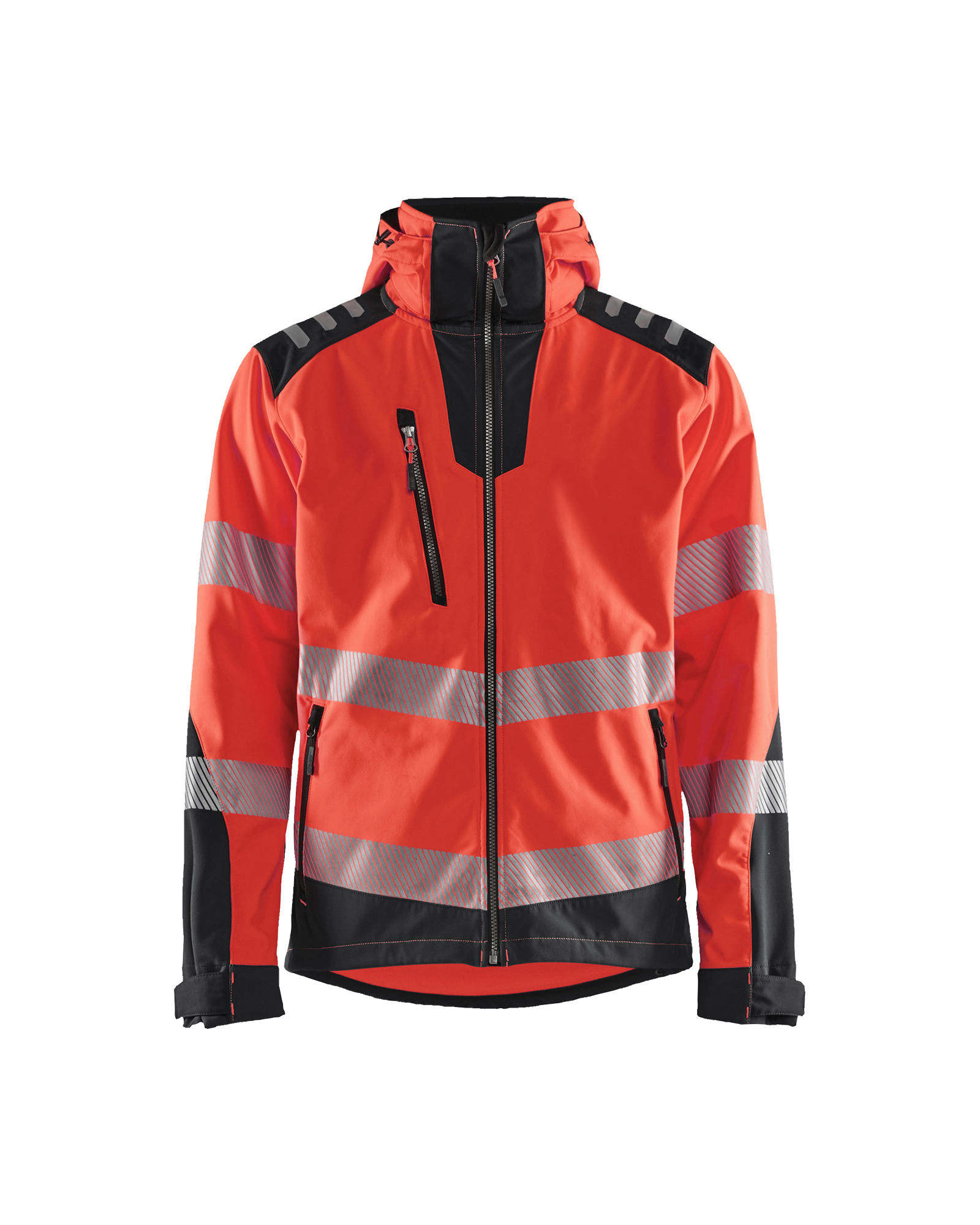 Blåkläder High Vis Softshelljakke - High Vis Rød/Sort [5599] / XS